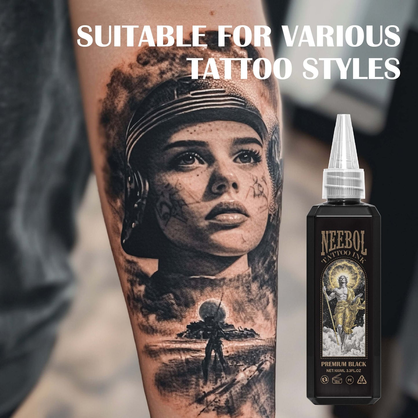 Premium Black Tattoo Ink