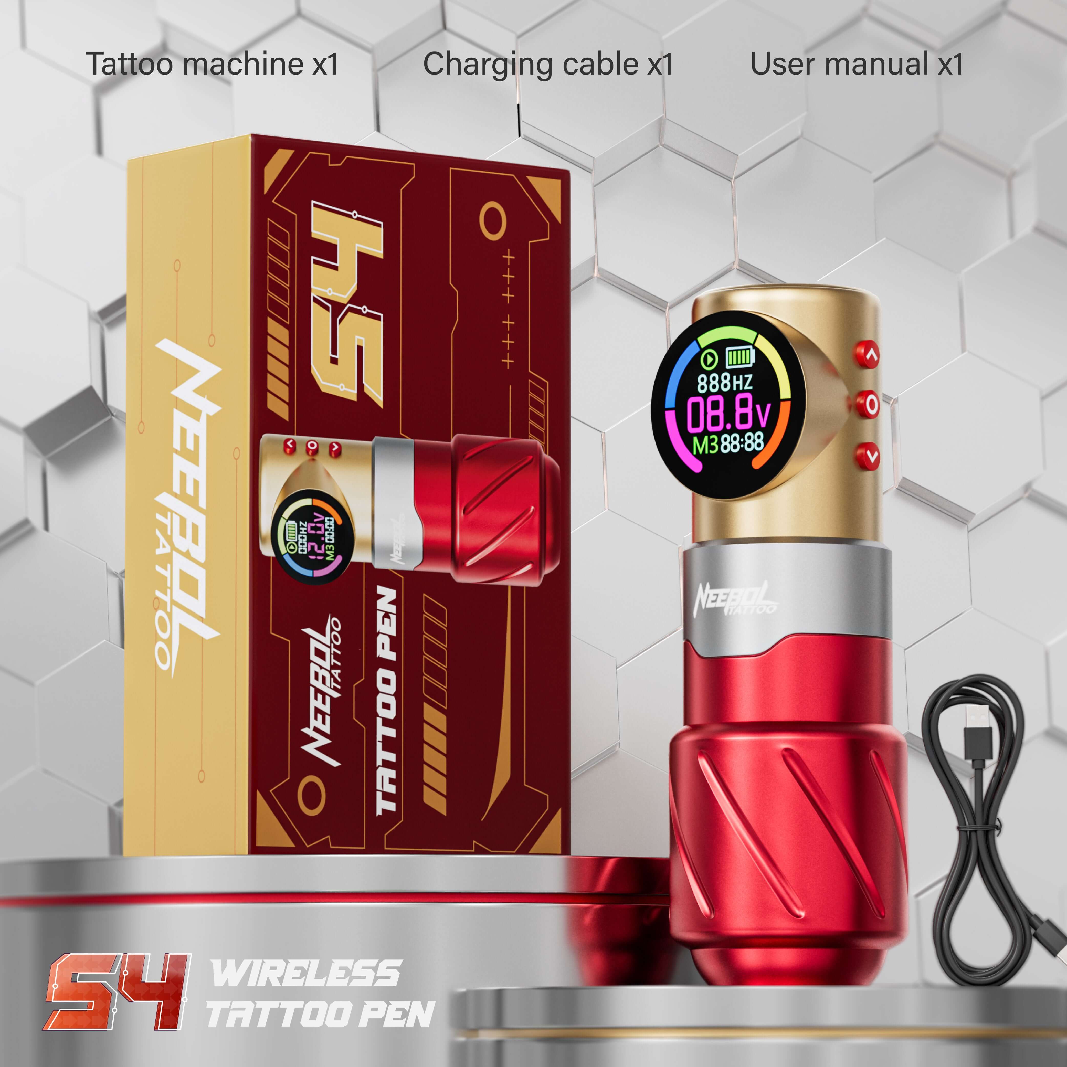 Professional Tattoo Kit - S4 Rotary Tattoo Machine | Neebol