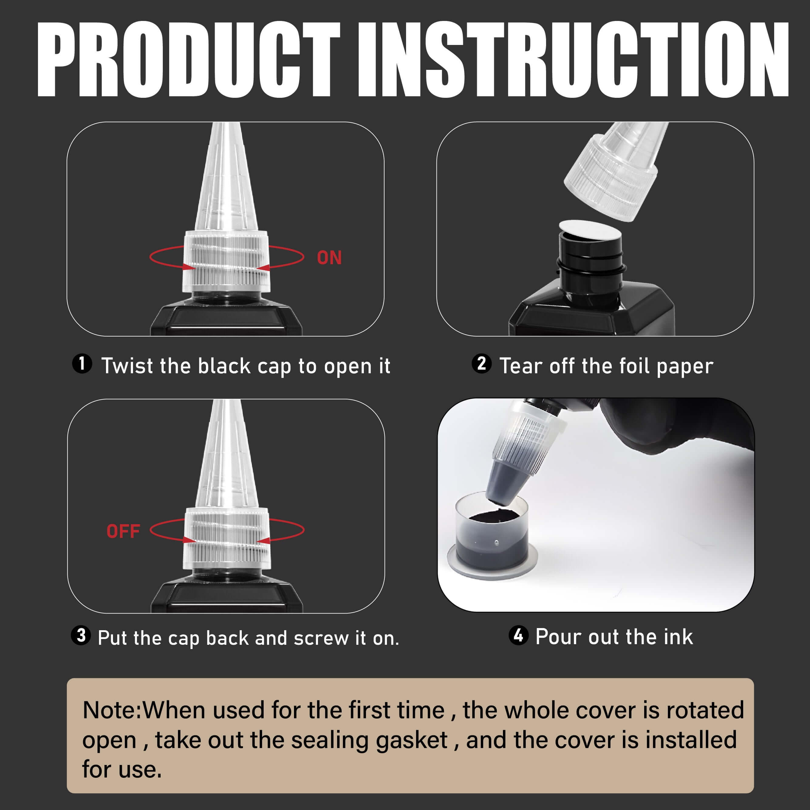 Premium Black Tattoo Ink