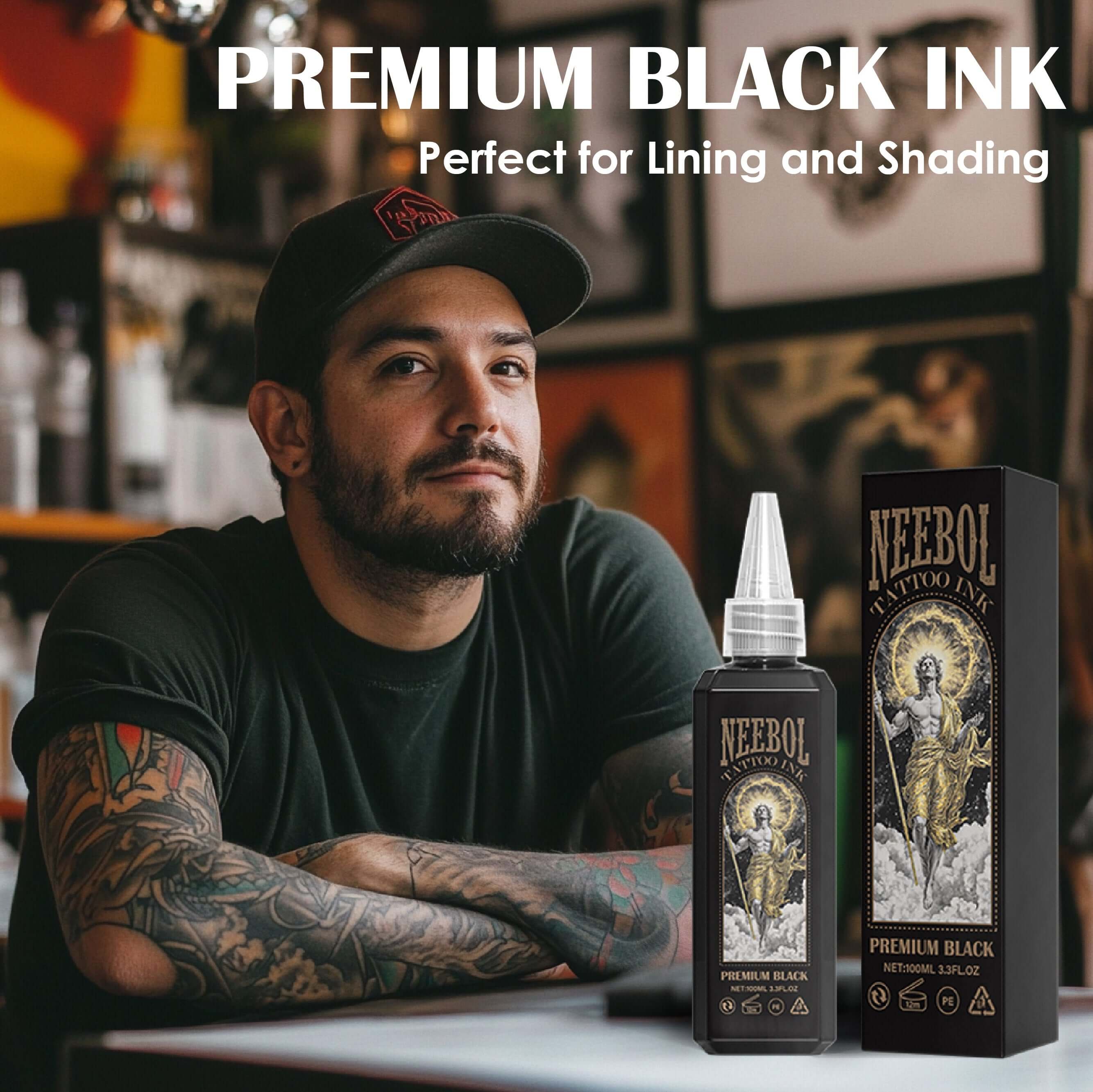 Premium Black Tattoo Ink