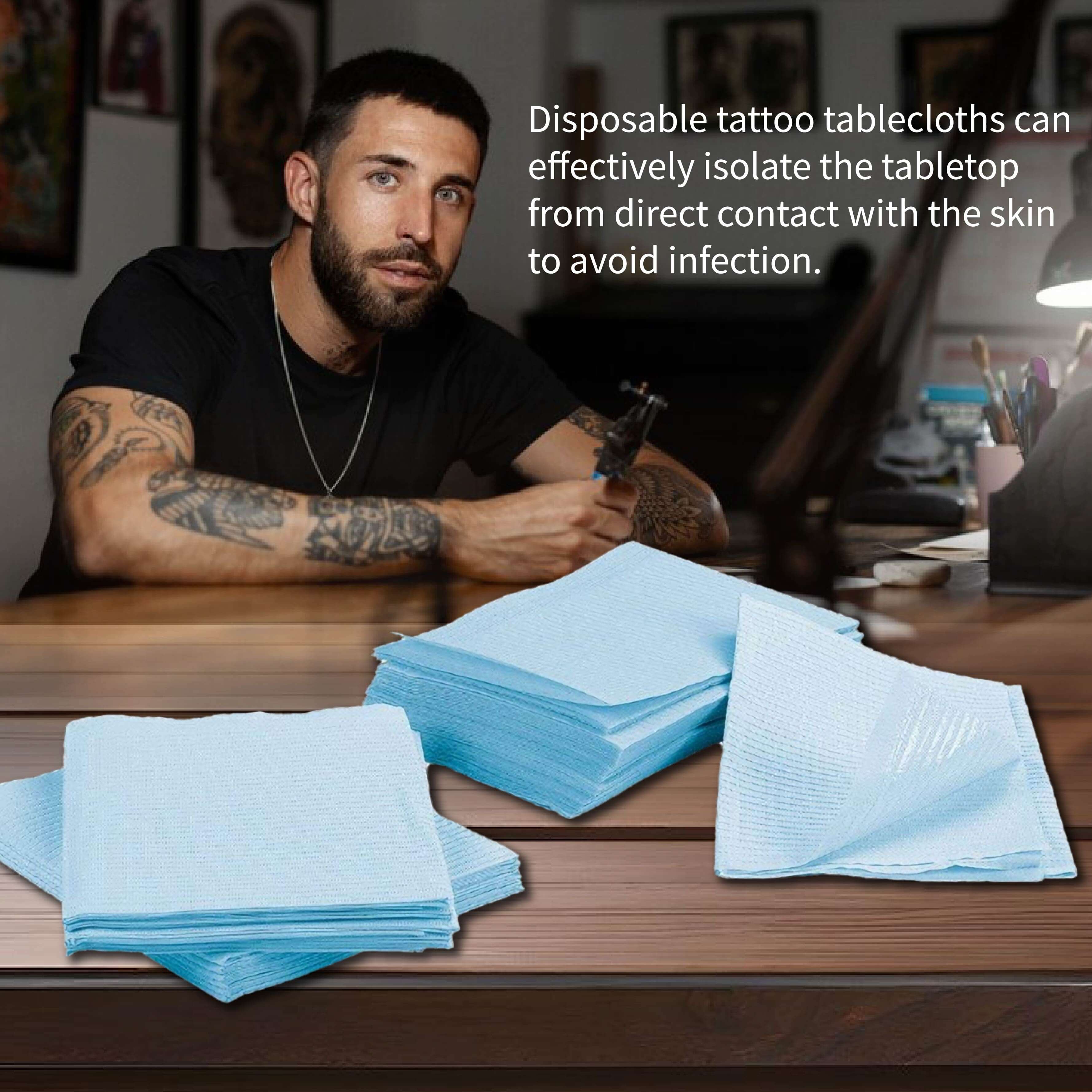Neebol Disposable Waterproof Tattoo Table Mats – 50/125PC