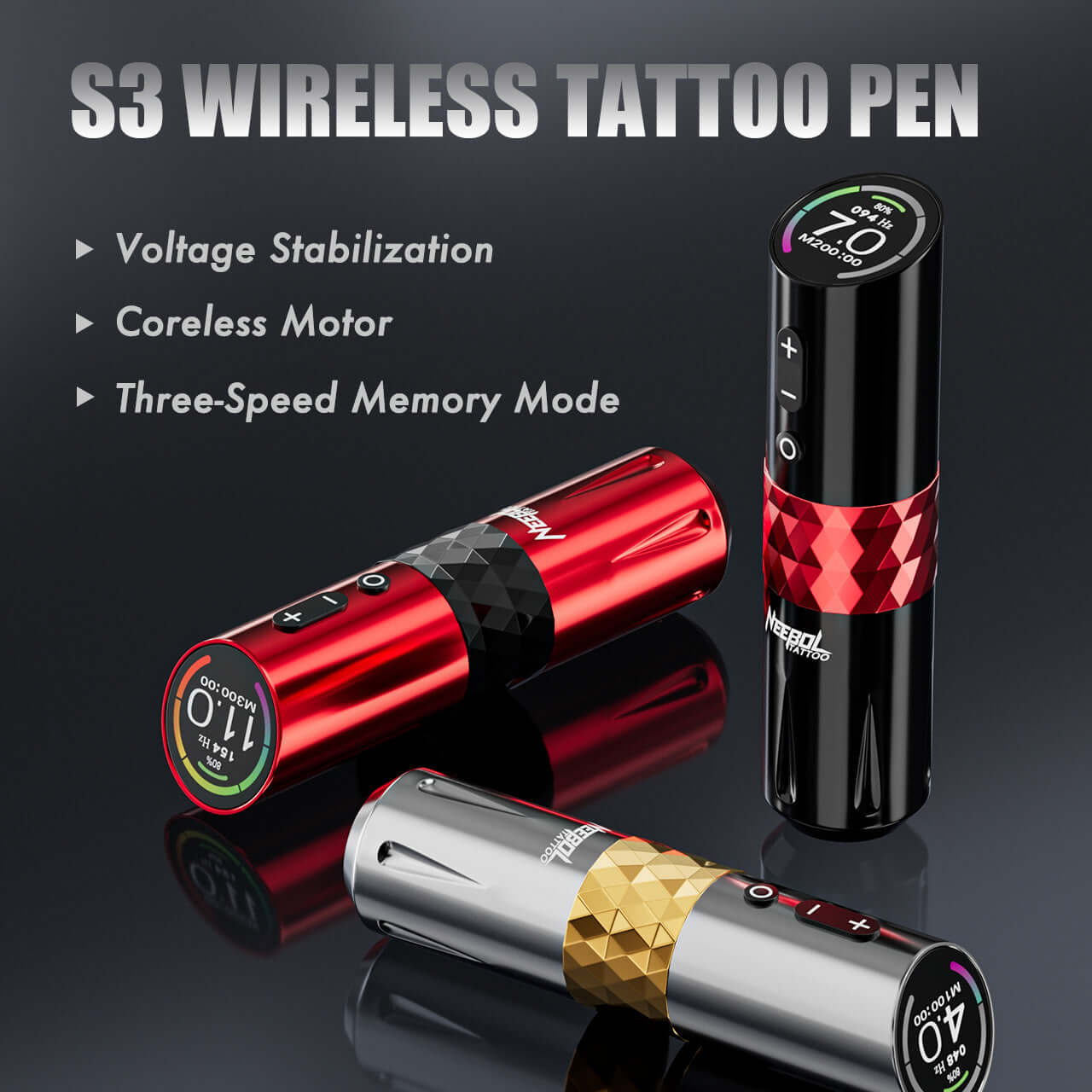 Neebol Rotary Tattoo Pen 4MM Storke | S3 PRO