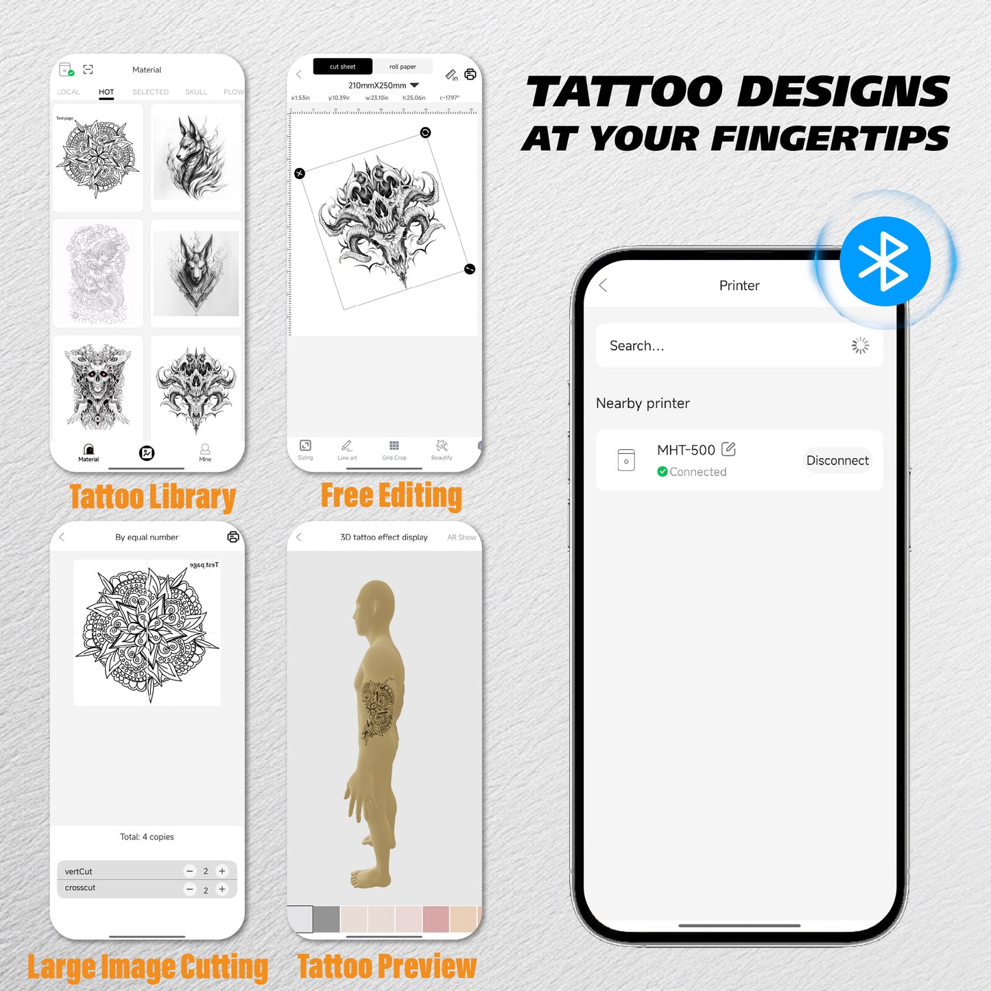 MHT500 Tattoo Stencil Printer