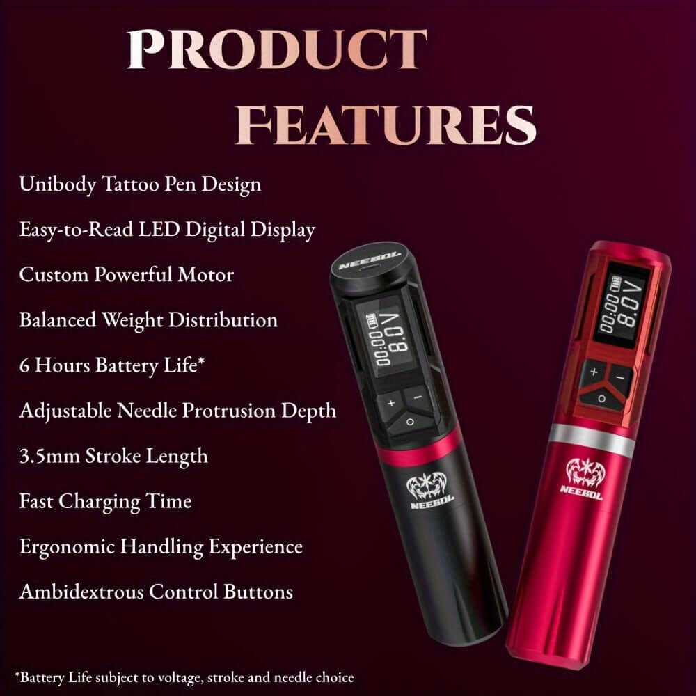 Neebol Rotary Tattoo Pen Machine 3.5MM Storke | F4