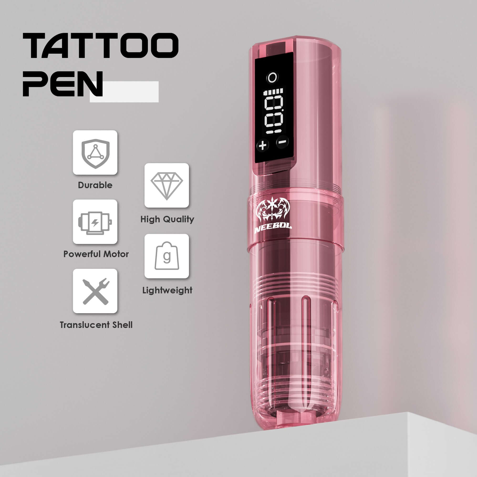 Tattoo Kit - Neebol PX01 Wireless Tattoo Machine Starter Kit with Stencil Gel