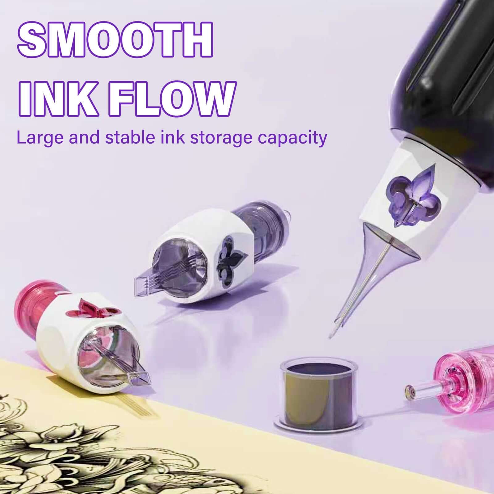 Neebol Tattoo Needle Cartridges - 0.35MM Round Liner | IRIS PRO