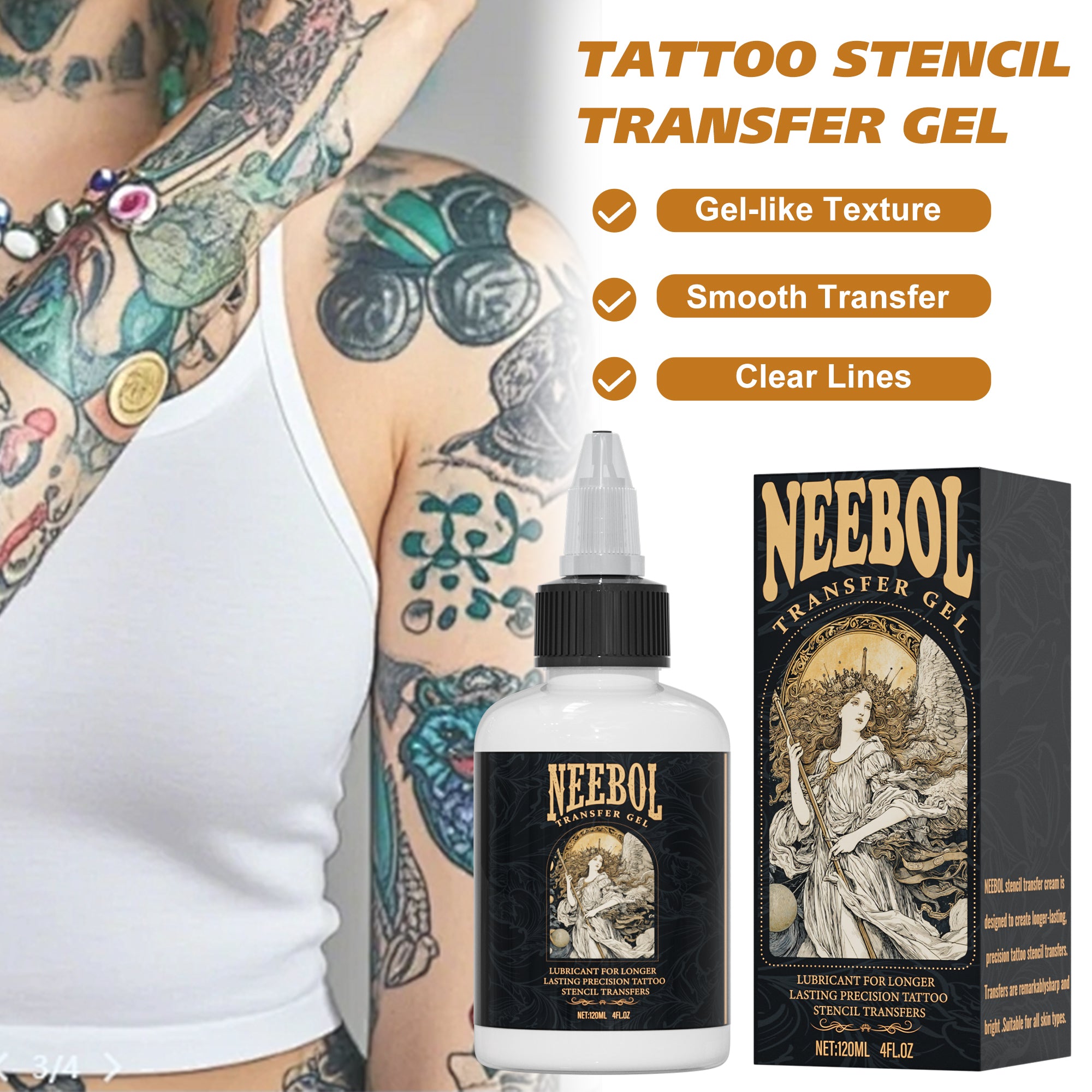 Tattoo Transfer Gel, 120ml | Neebol