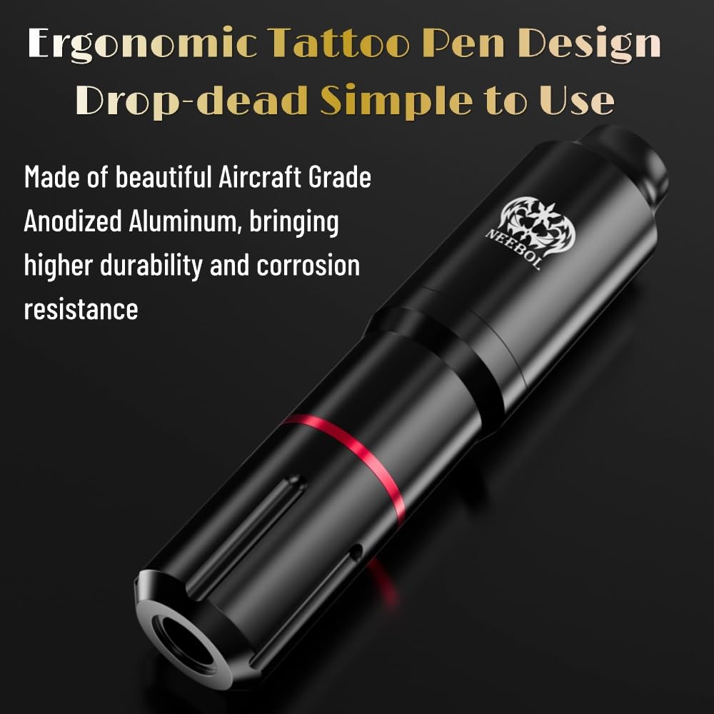 Tattoo Kit - Neebol Rotary Tattoo Gun Starter Kit JET & WX6P