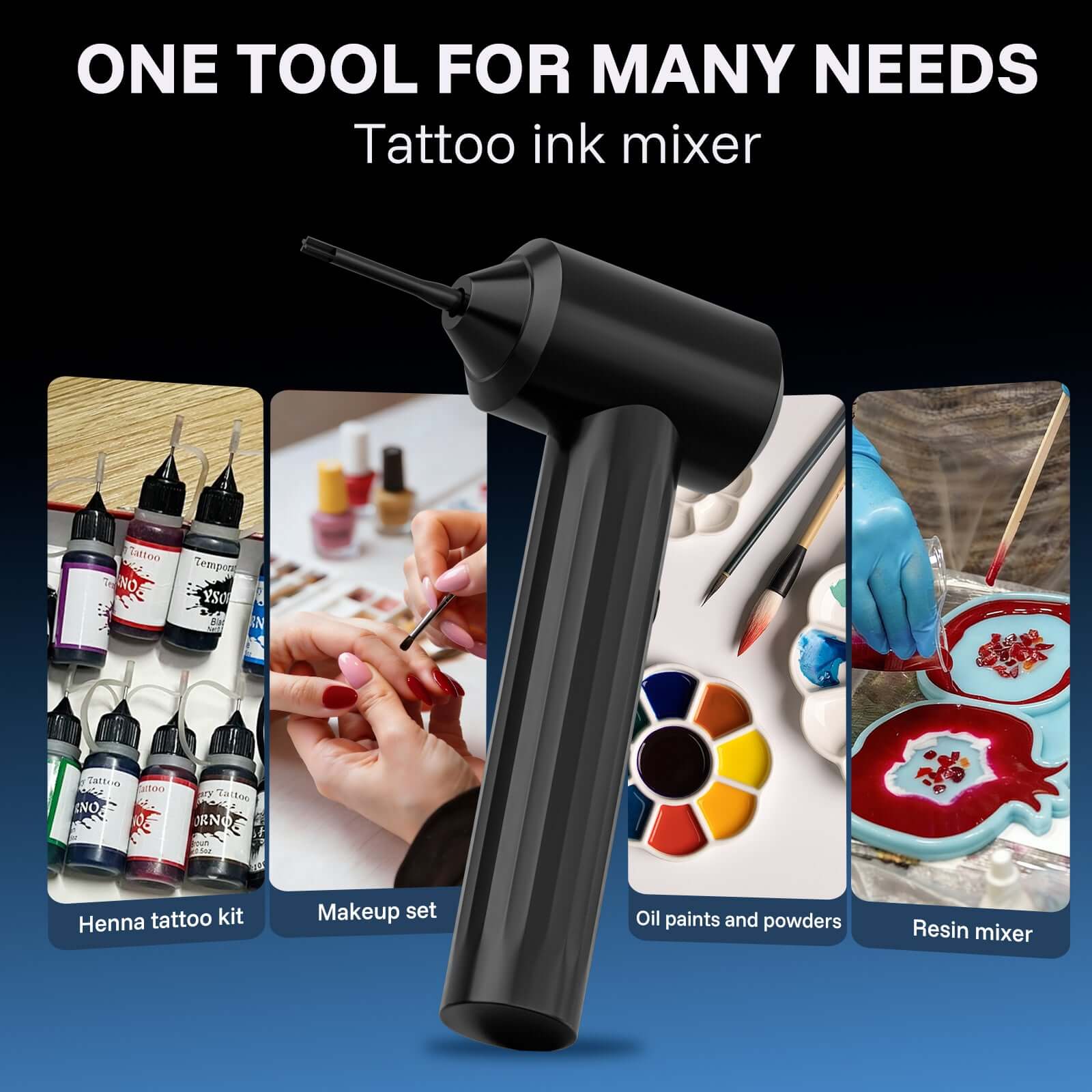 Electric Tattoo Ink Mixer Machine with 105 Mixing Sticks - Neebol