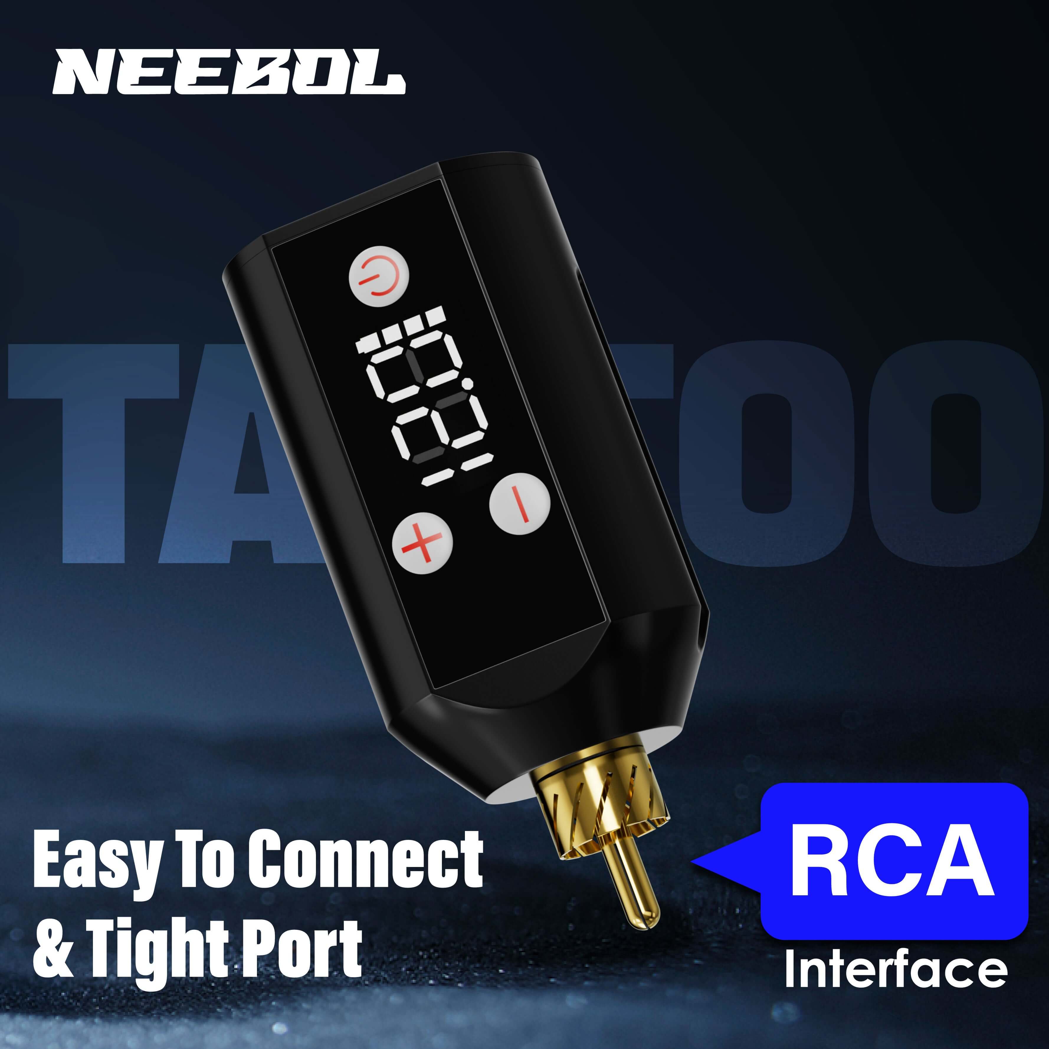 WX67 Wireless Tattoo Battery Power Supply, RCA - Neebol