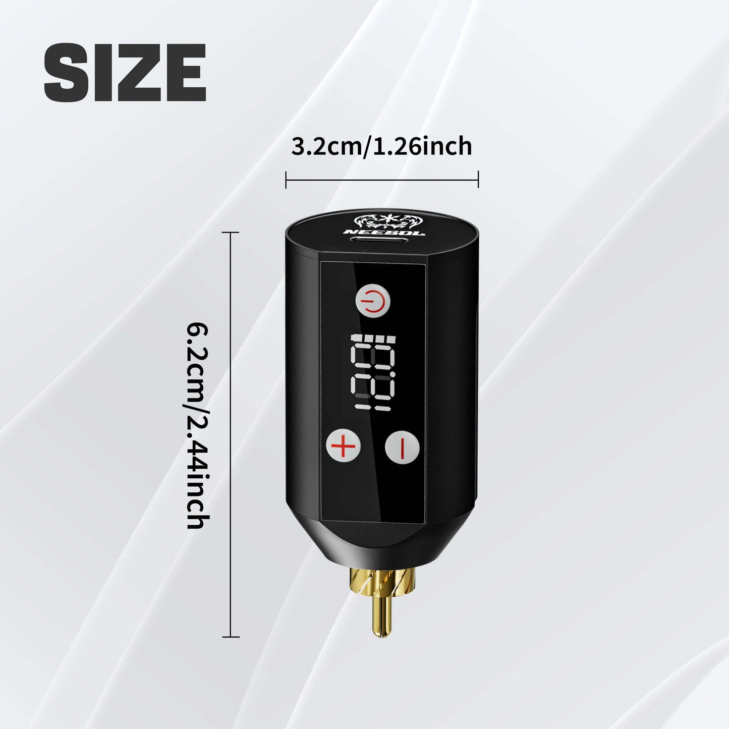 WX67 Wireless Tattoo Battery Power Supply, RCA - Neebol