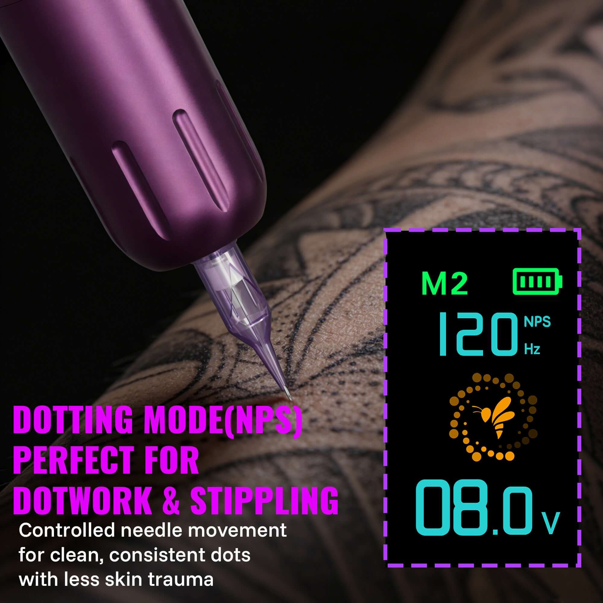 Beginner Tattoo Kit - Rotary Tattoo Machine QT81 | Neebol