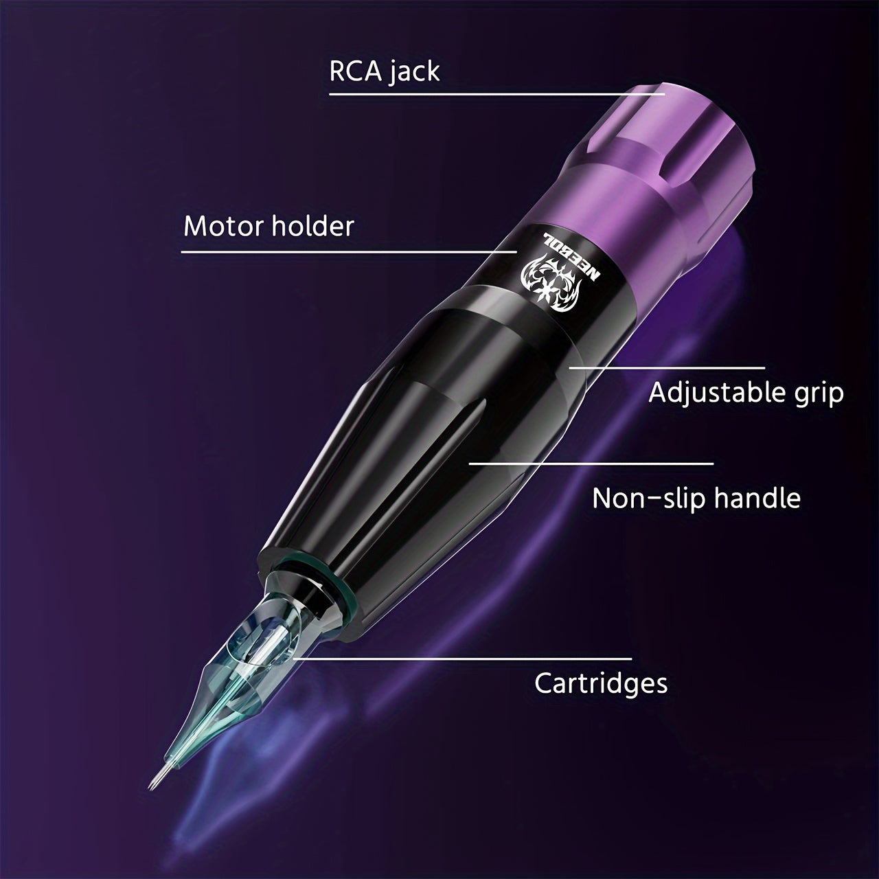 Tattoo Kit - Neebol Rotary Tattoo Pen Mahcine Starter Kit NEX &WX67