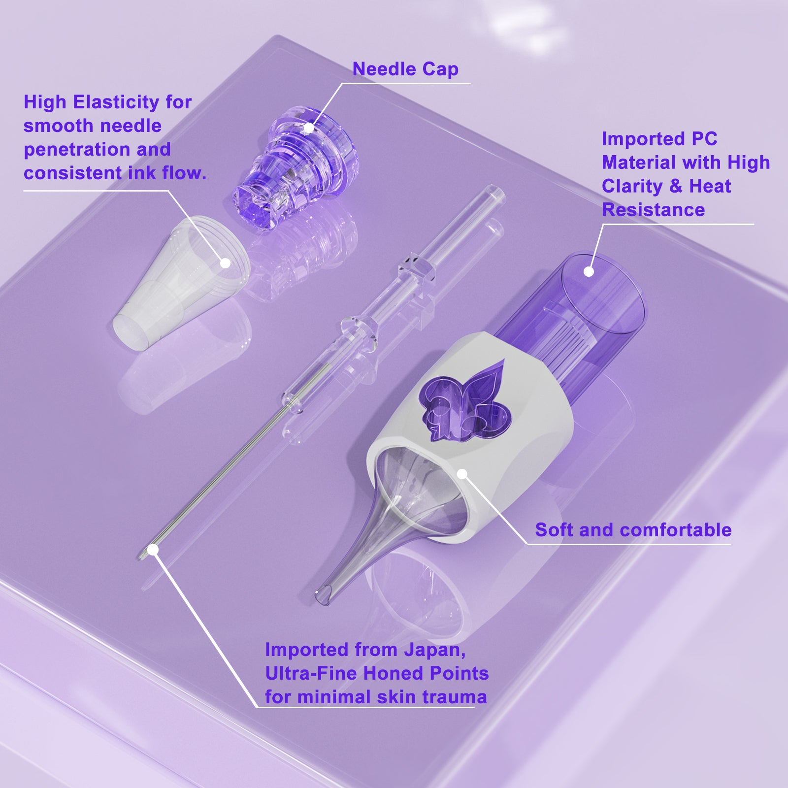 Neebol Tattoo Needle Cartridges - 0.35MM RL RM RS M1 | IRIS PRO