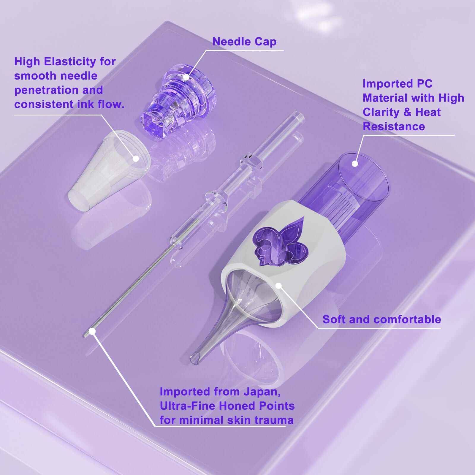 Neebol Tattoo Needle Cartridges - 0.35MM RL RM RS M1 | IRIS PRO