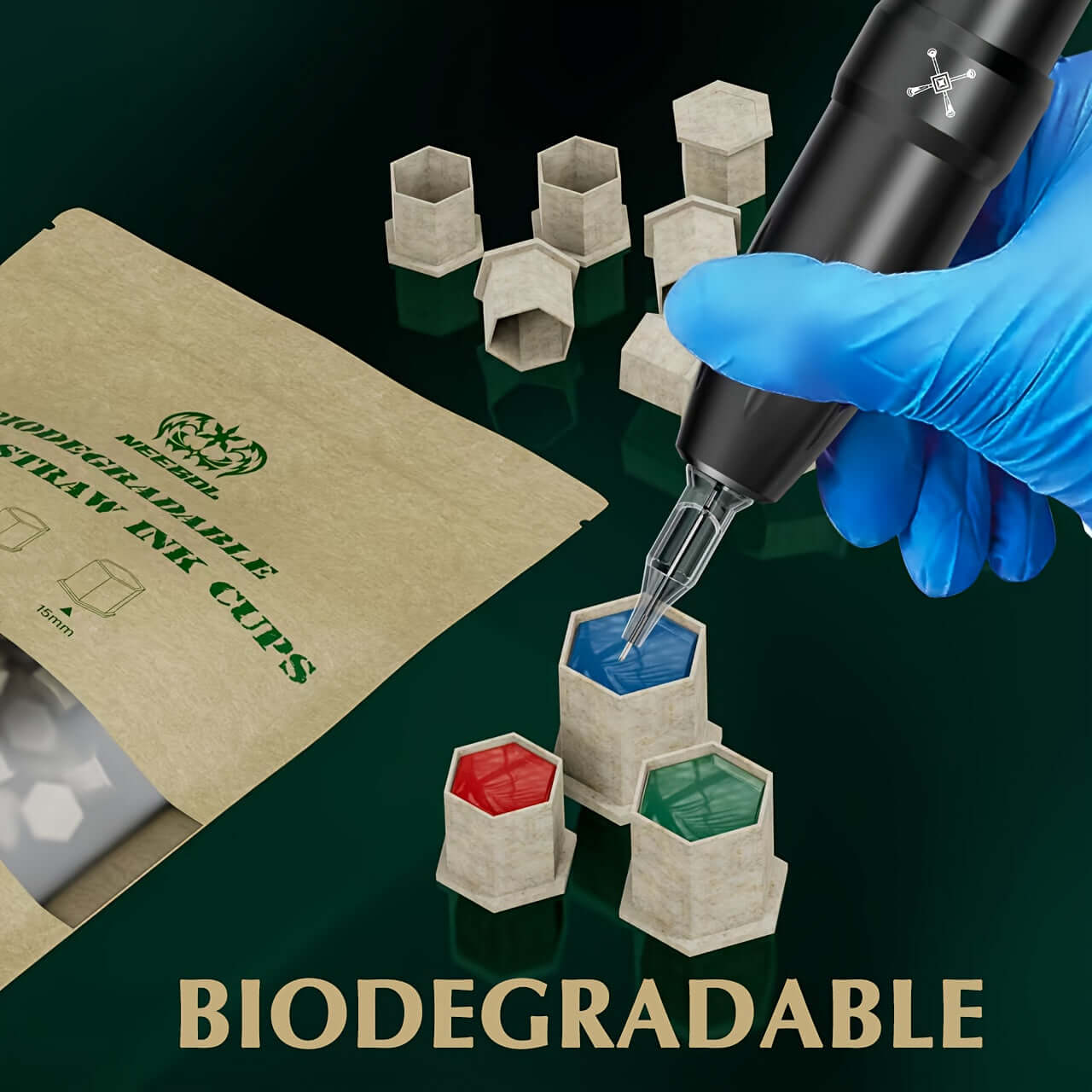 Neebol Tattoo Ink Cup - Biodegradable - S/M/L