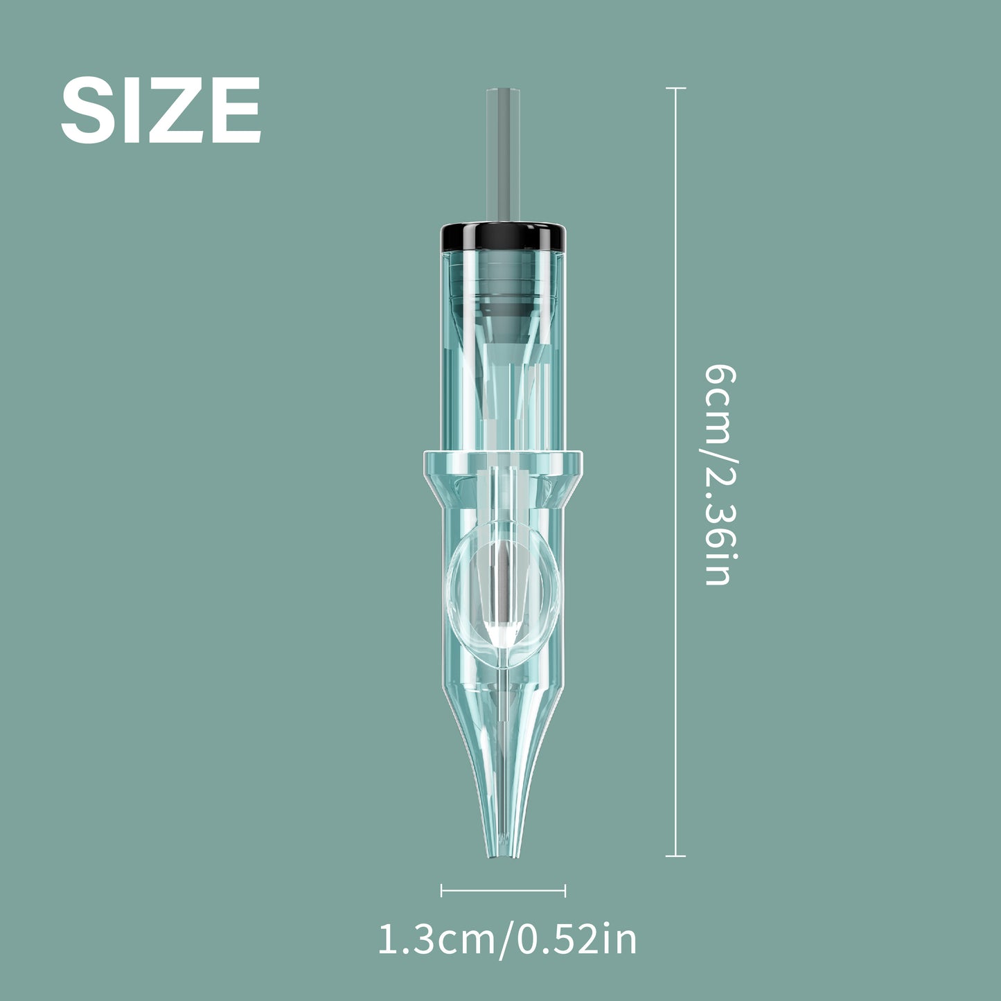 Tattoo Needle Cartridges - 50pc RL RM RS M1 | Neebol EMERALD