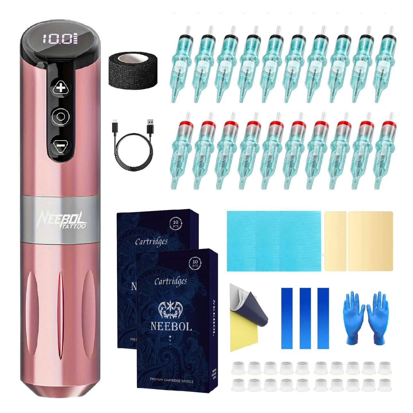 Tattoo Kit - Neebol F5 Rotary Tattoo Machine Starter Kit