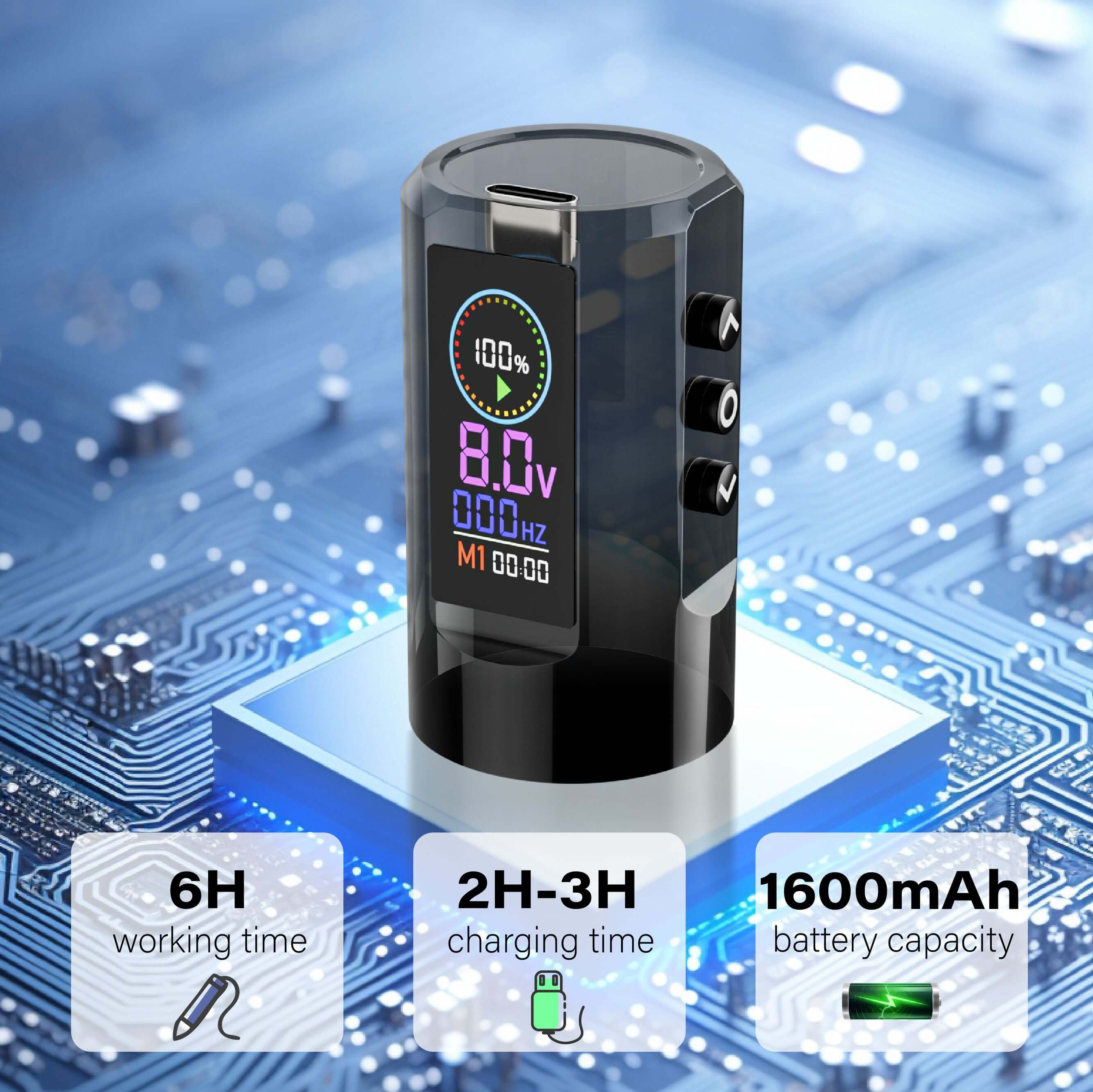 Tattoo Kit - Neebol F7 Wireless Tattoo Machine Starter Kit