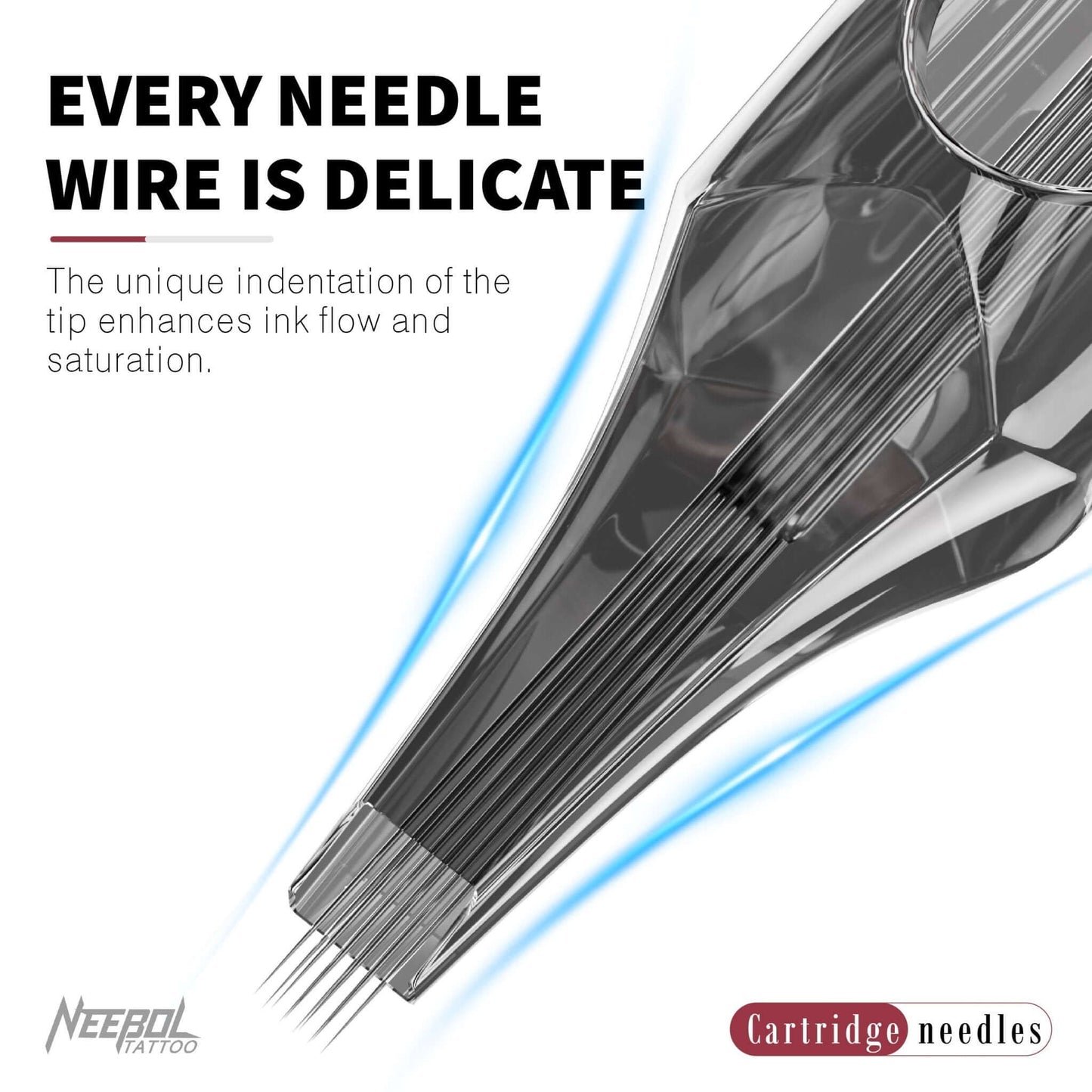 Tattoo Needle Cartridges - 20pc Round Liner | Neebol GEM