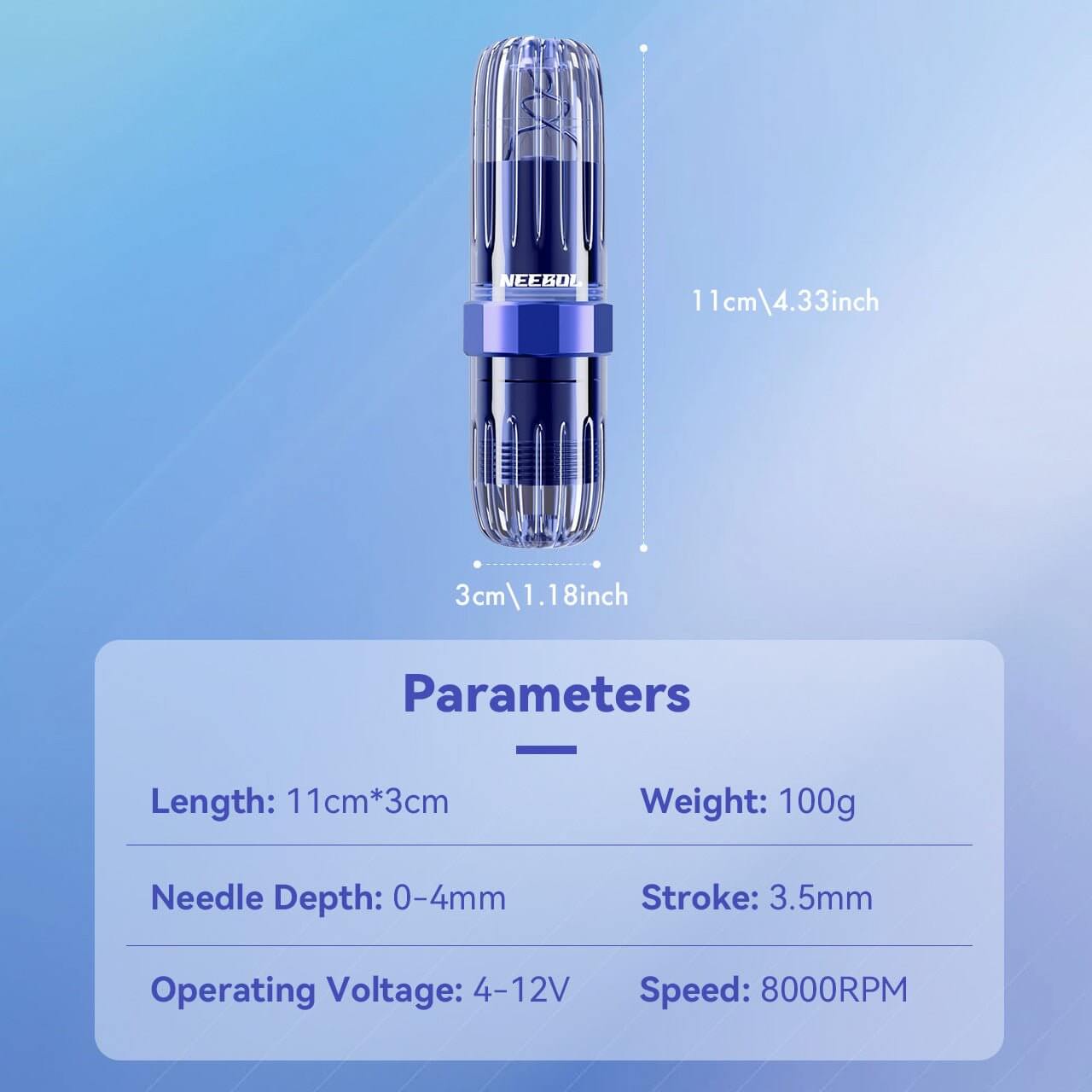 Tattoo Kit - Neebol Rotary Tattoo Machine Kit MACA & WX67