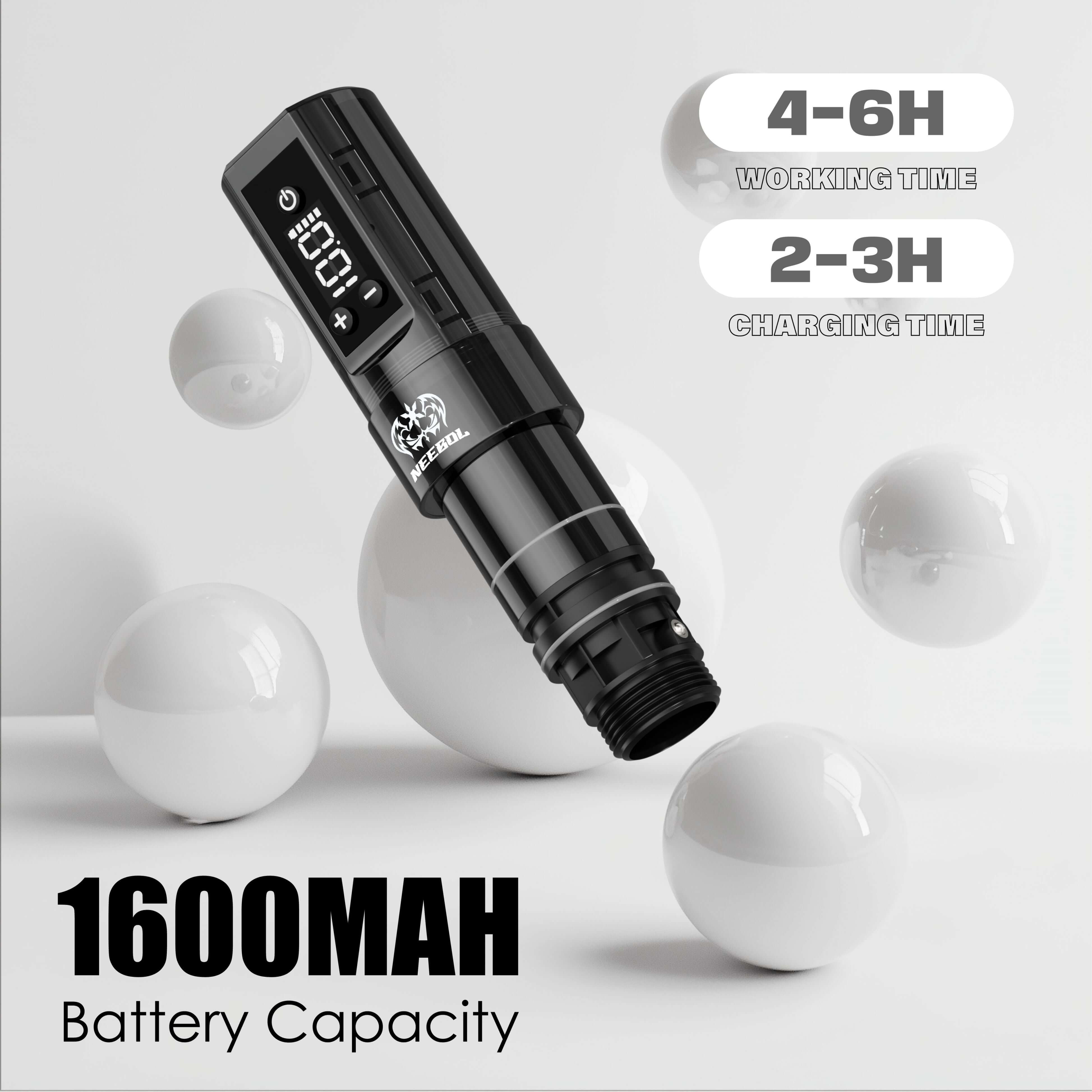 Tattoo Kit - Neebol PX01 Wireless Tattoo Machine Starter Kit with Stencil Gel