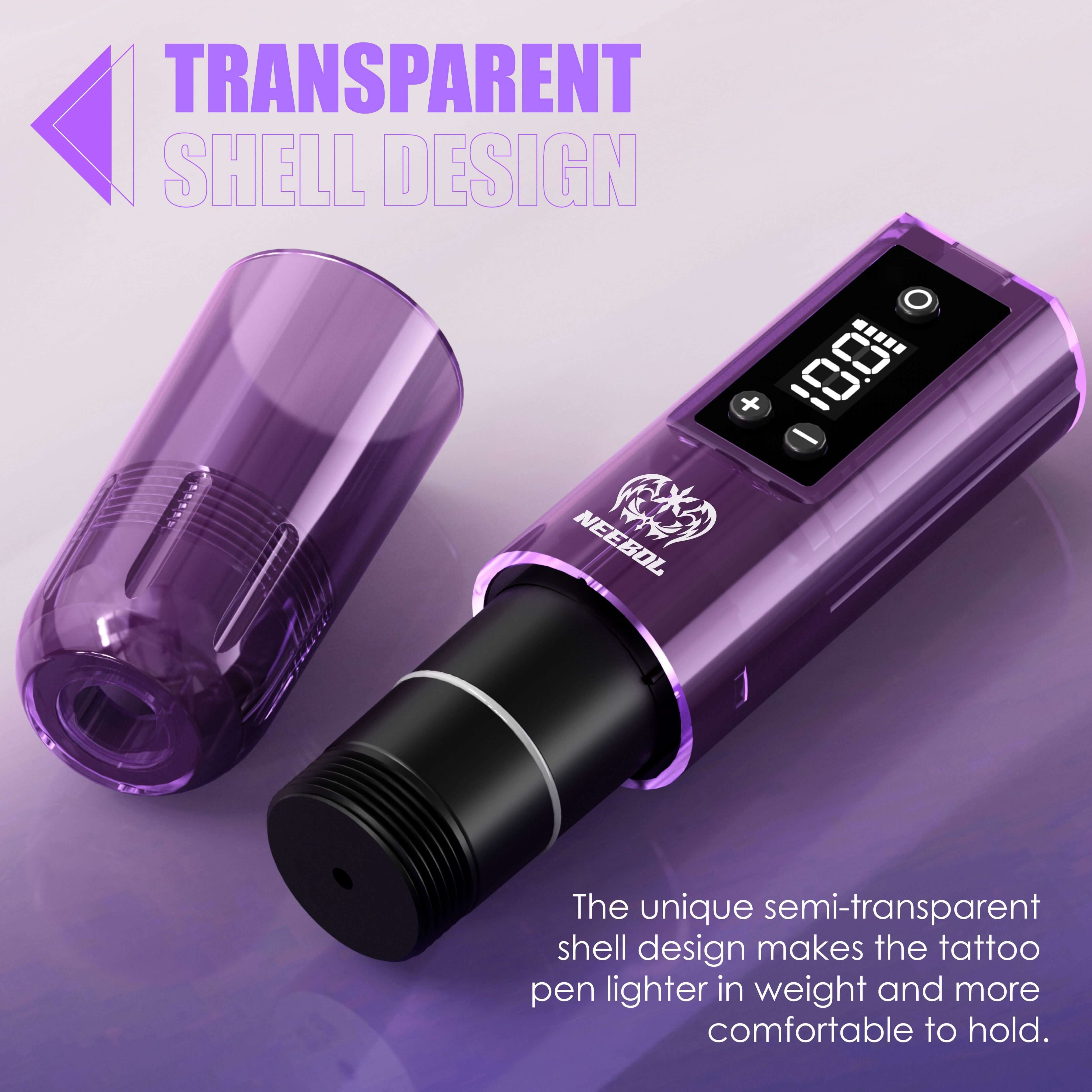 Tattoo Kit - Neebol PX02 Wireless Tattoo Machine Starter Kit with Green Soap