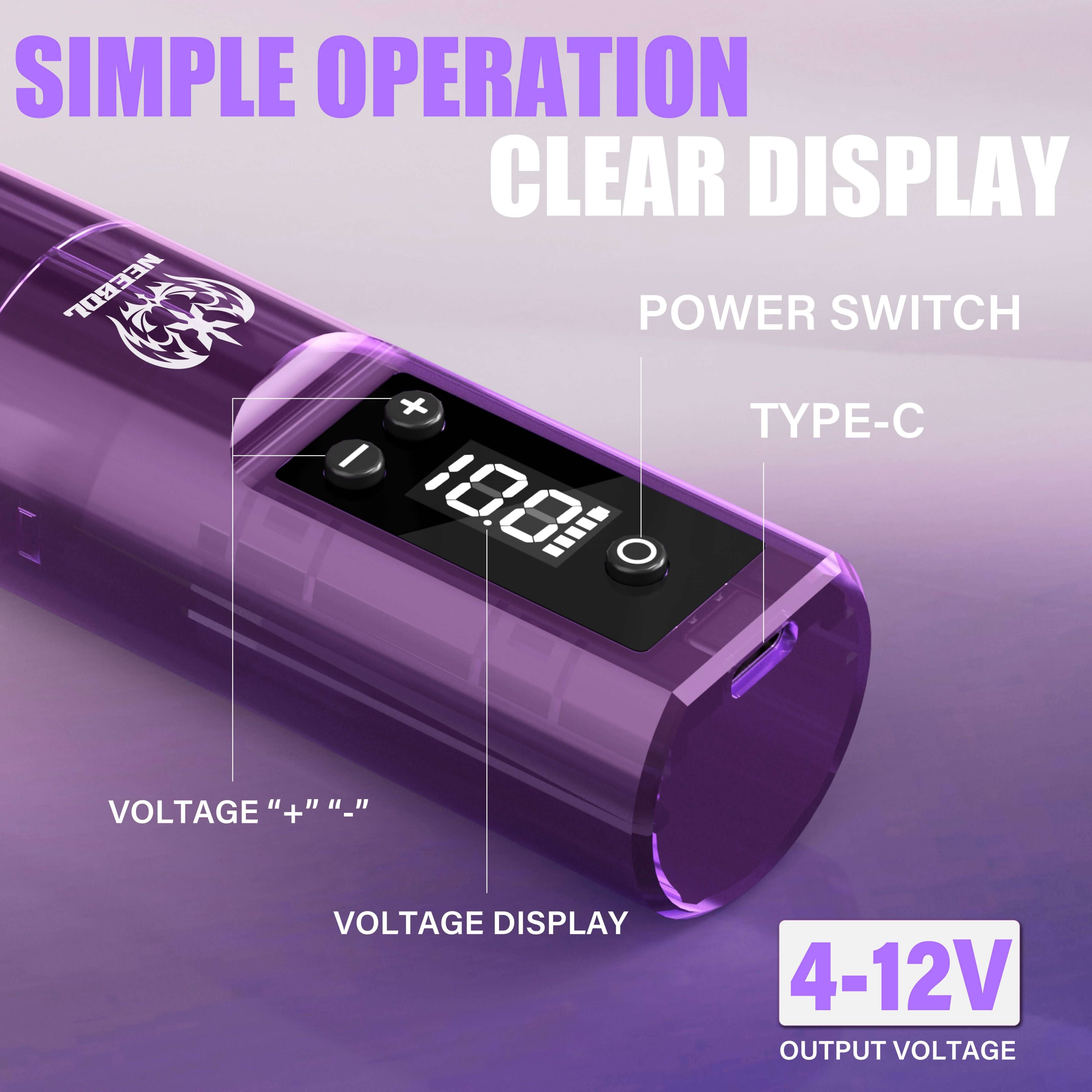 Tattoo Kit - Neebol PX02 Wireless Tattoo Machine Starter Kit with Green Soap