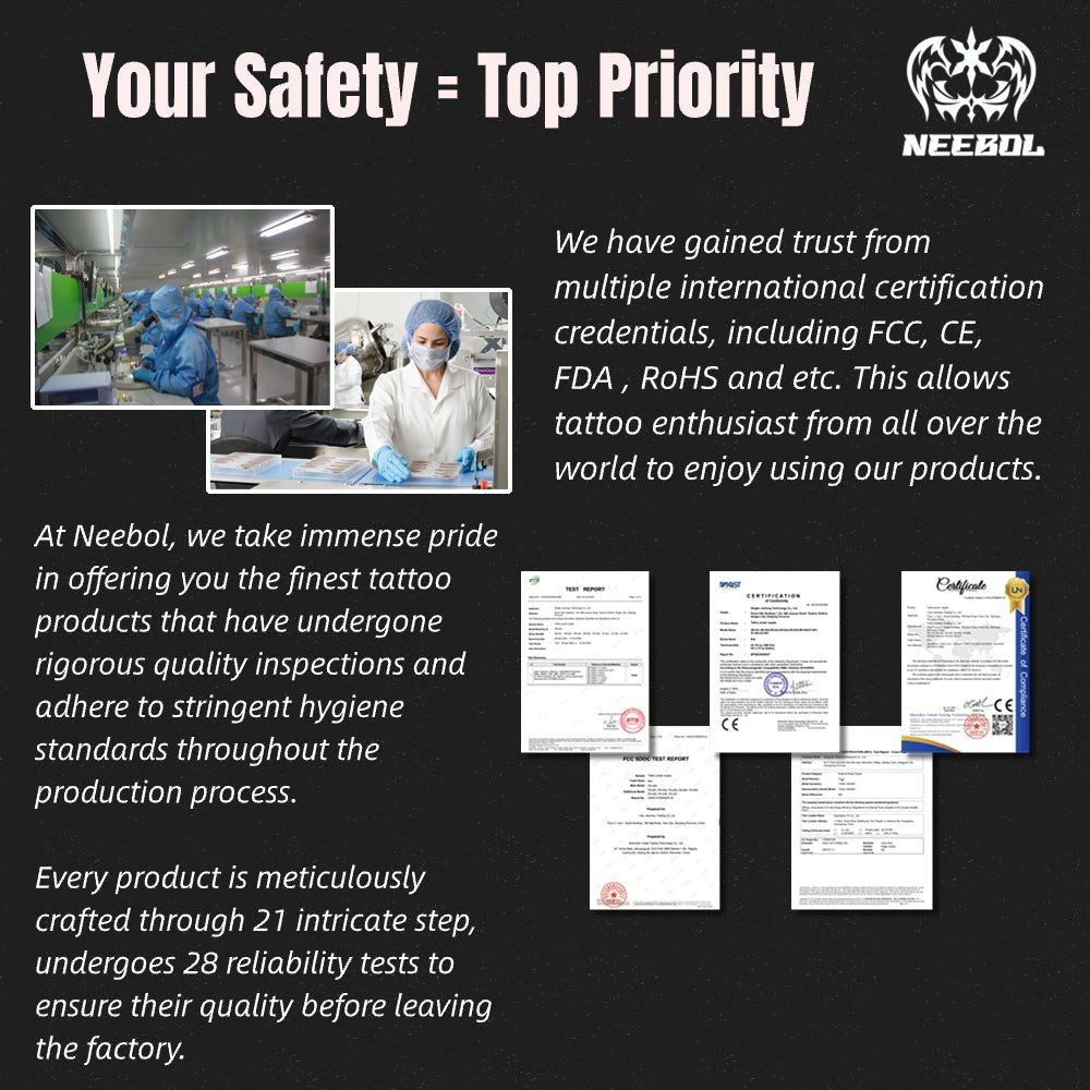 Tattoo Kit - Neebol F1 Rotary Tattoo Gun Starter Kit