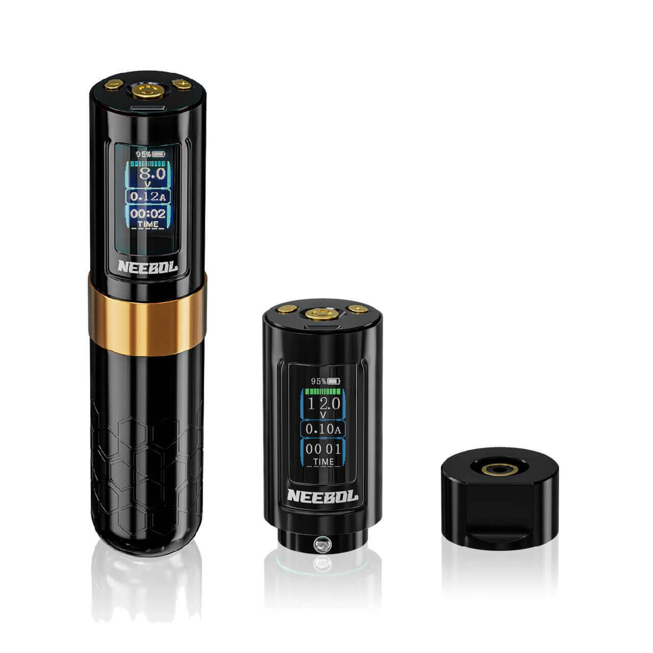 Neebol Tattoo Machine R1 PRO, 4MM Stroke, Dual Batteries