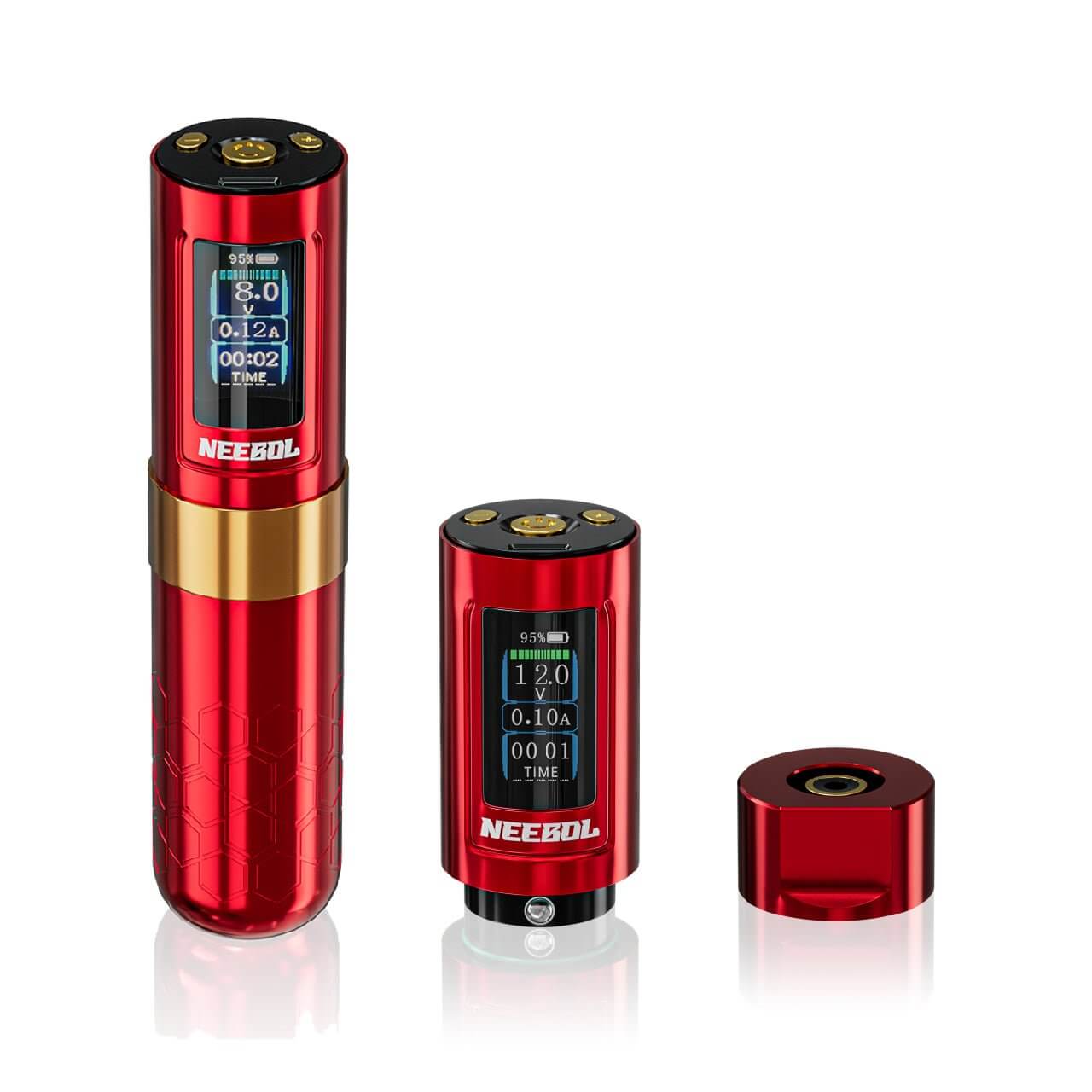 Neebol Tattoo Machine R1 PRO, 4MM Stroke, Dual Batteries