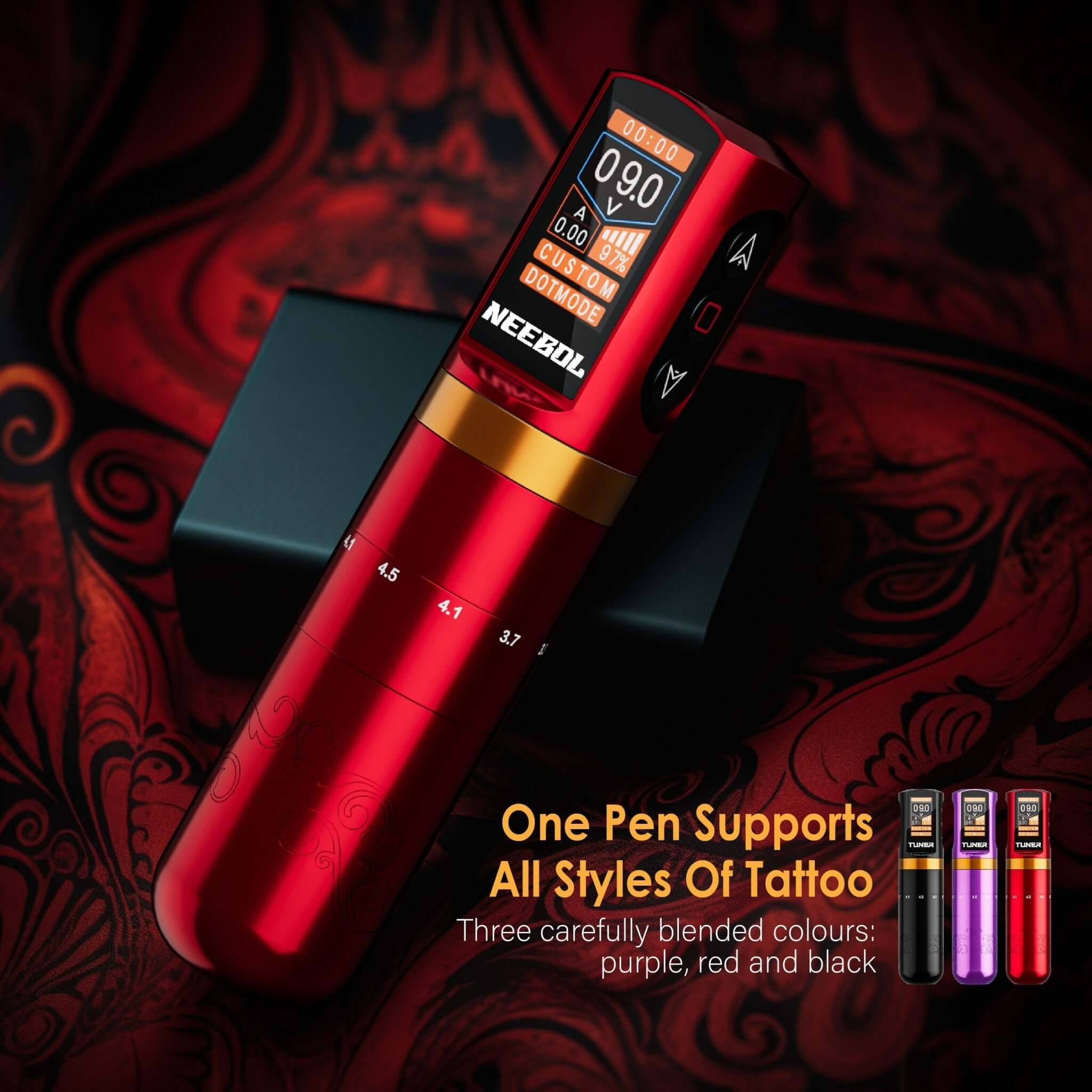 Tattoo Kit - Neebol R2 PRO Wireless Professional Tattoo Pen Kit