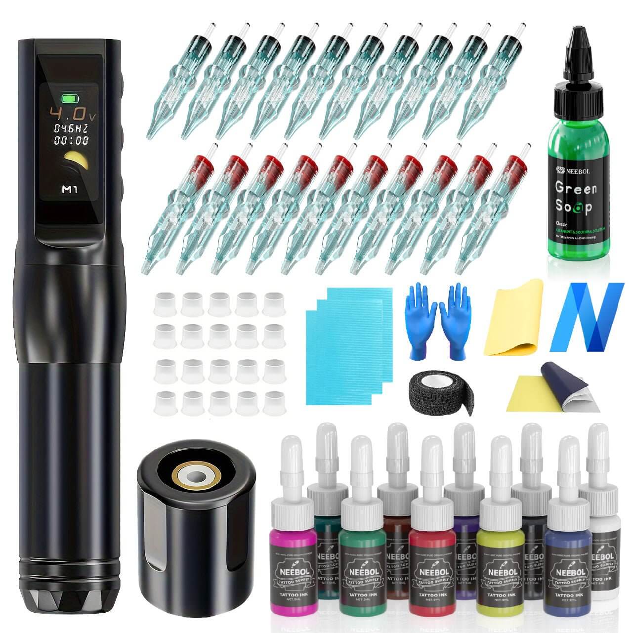 Tattoo Kit - Neebol S2 PRO Professional Tattoo Machine Kit