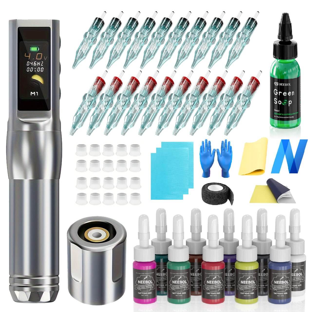 Tattoo Kit - Neebol S2 PRO Professional Tattoo Machine Kit