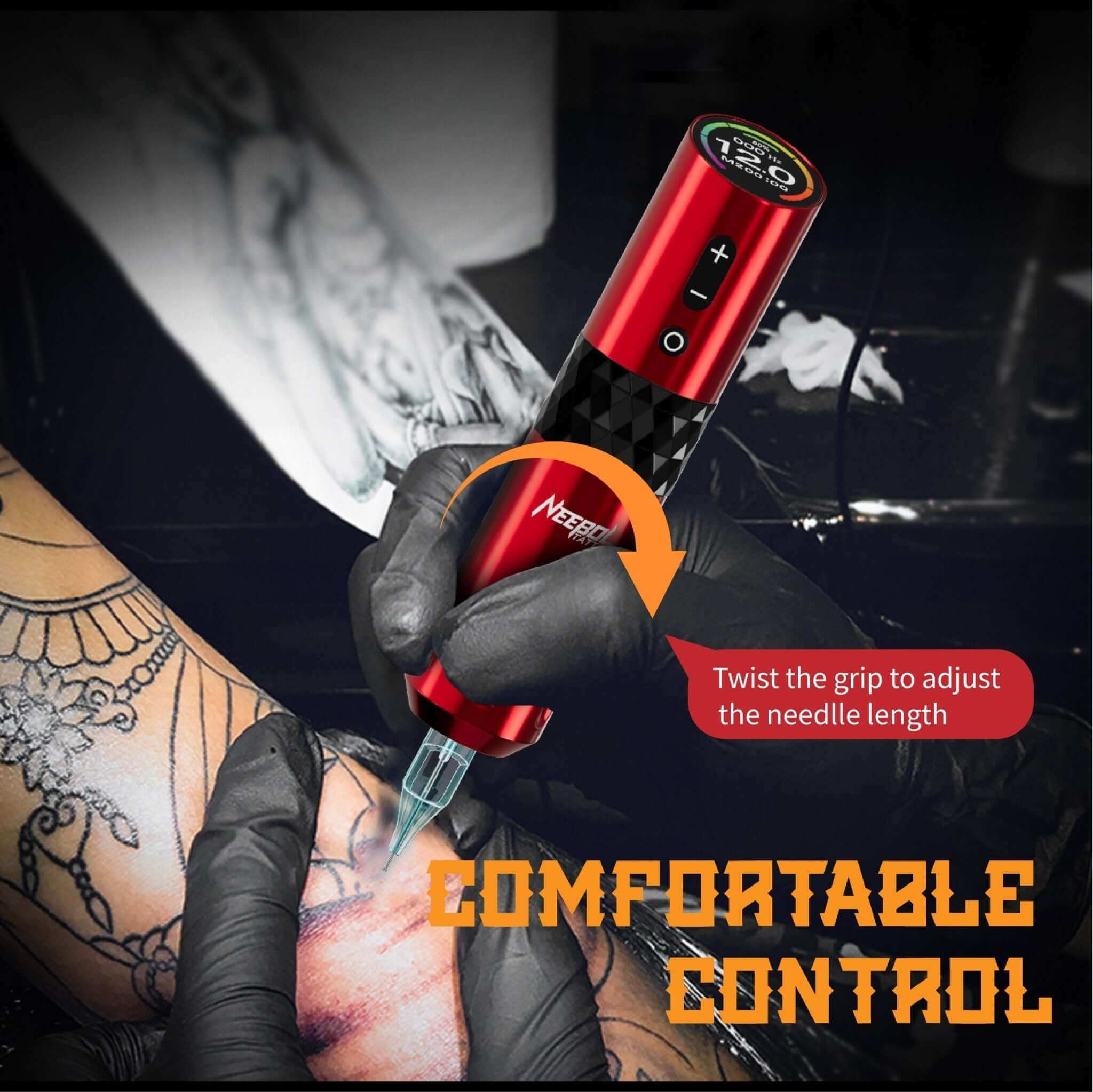 Tattoo Kit - Neebol S3 PRO Professional Rotary Tattoo Machine Kit