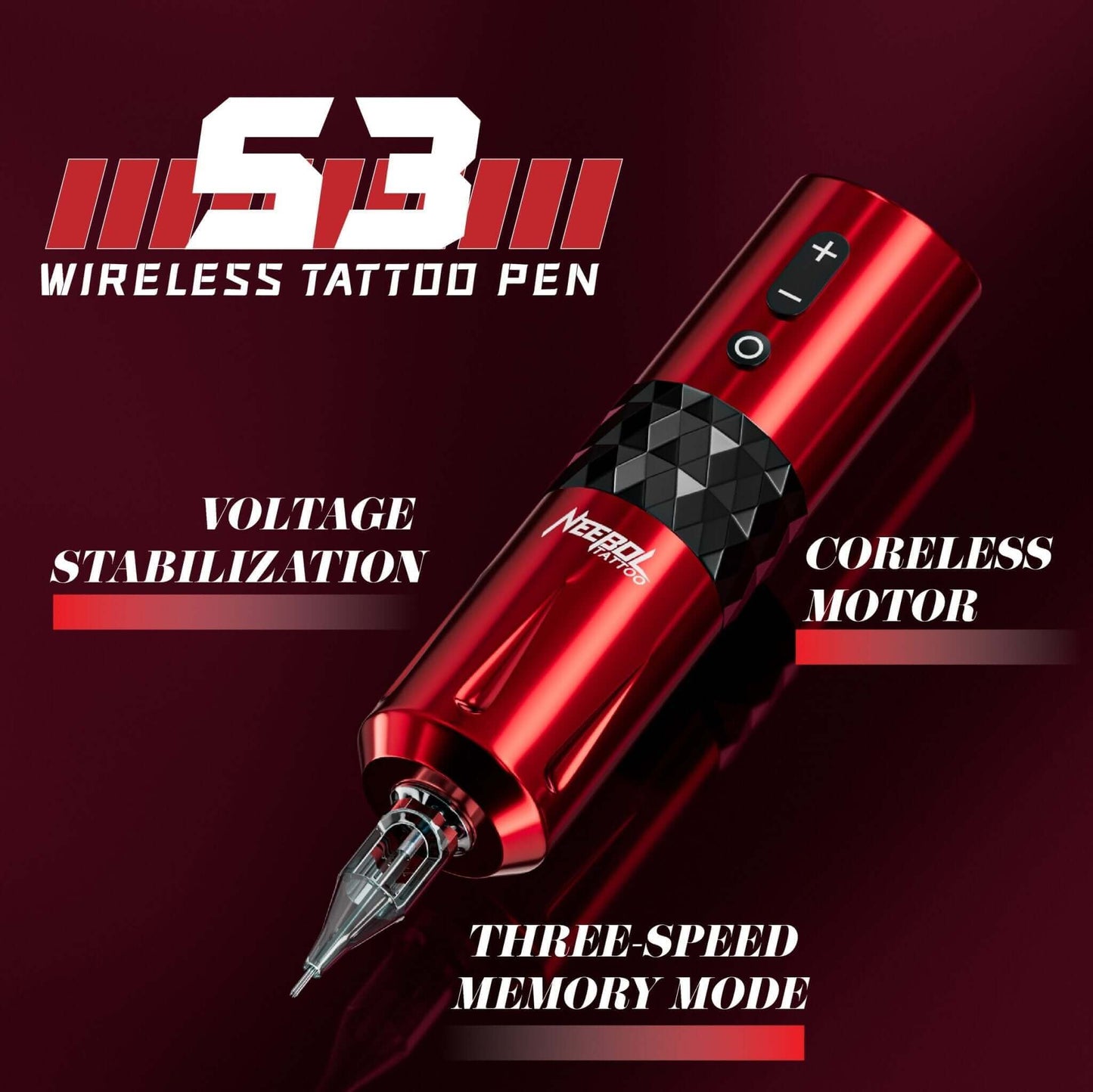 Tattoo Kit - Neebol S3 PRO Professional Rotary Tattoo Machine Kit