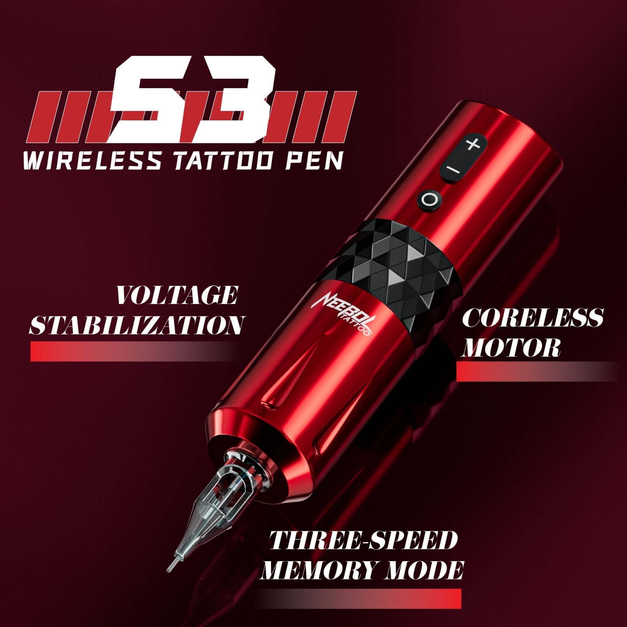 Tattoo Kit - Neebol S3 PRO Professional Rotary Tattoo Machine Kit