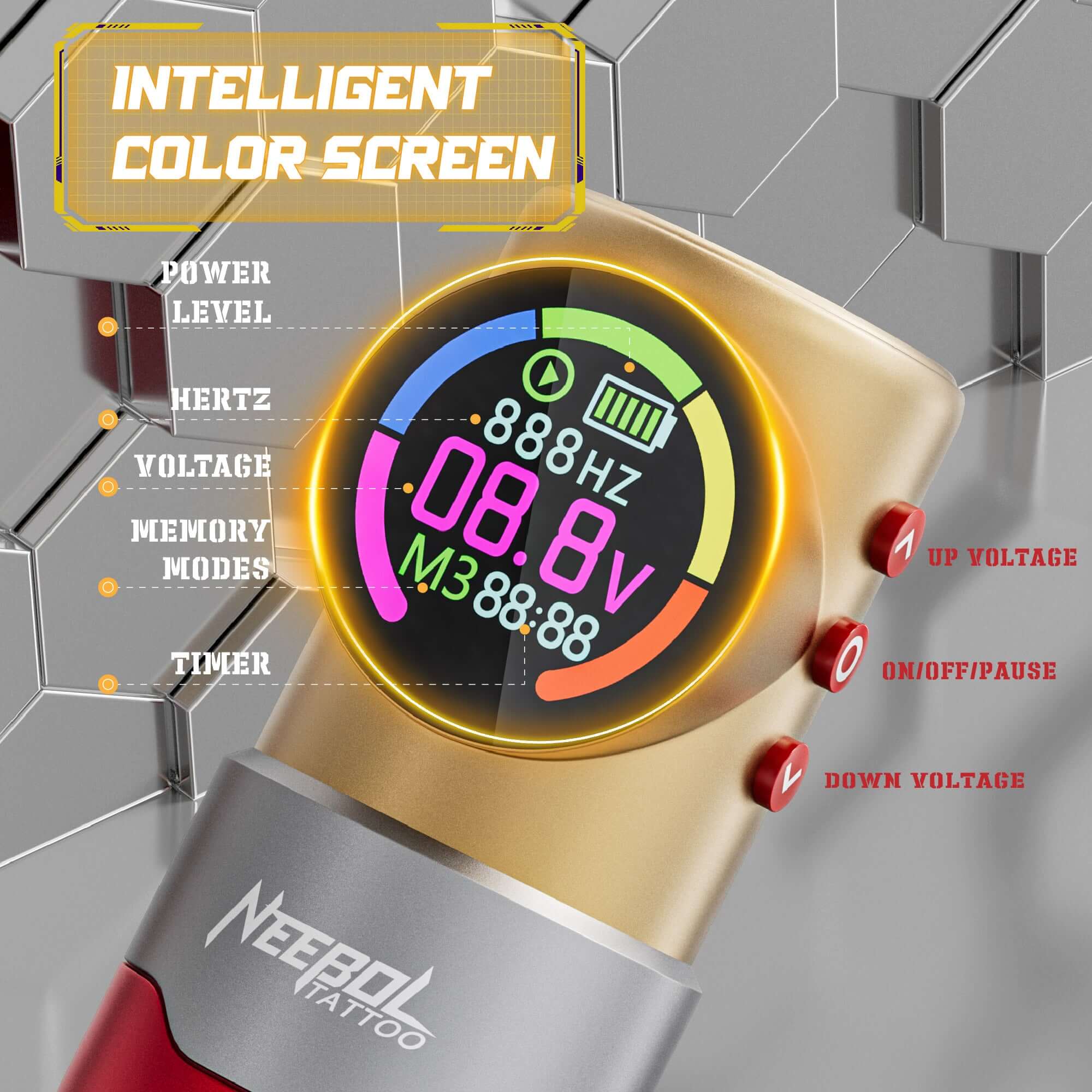 Professional Tattoo Kit - S4 Rotary Tattoo Machine | Neebol