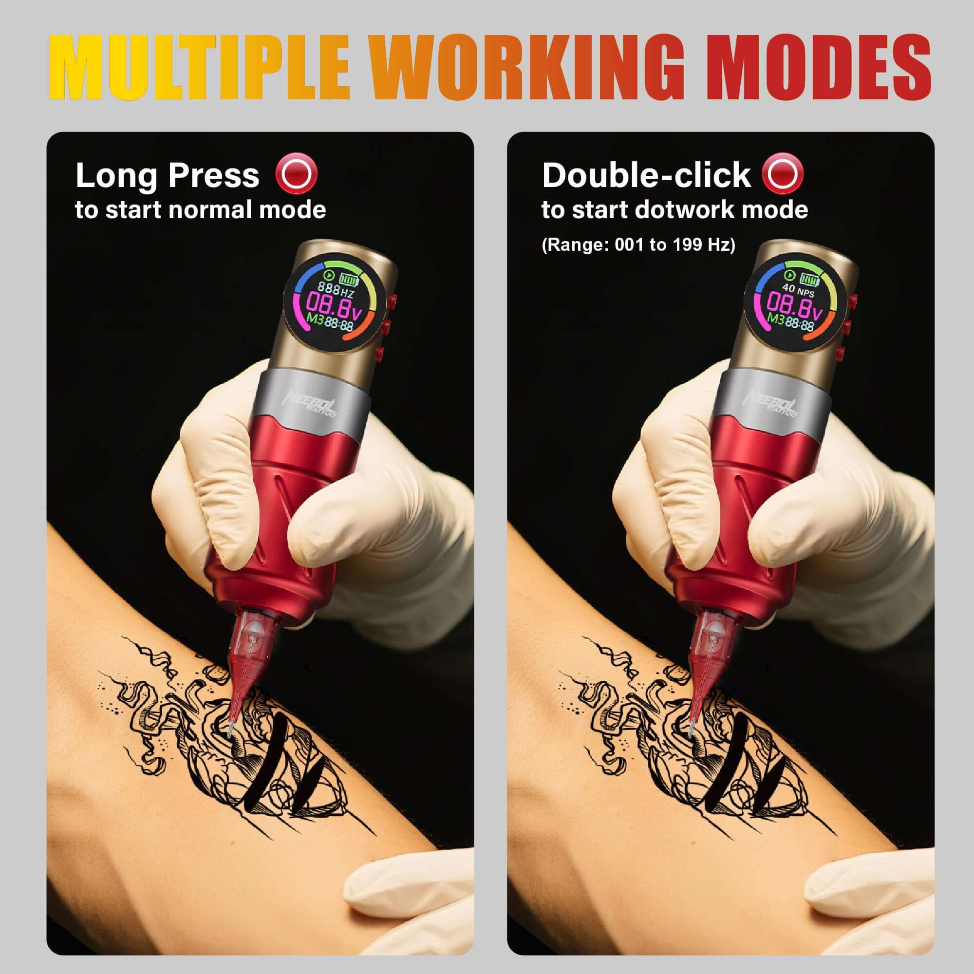 Neebol Rotary Tattoo Pen 4MM Storke | S4 PRO