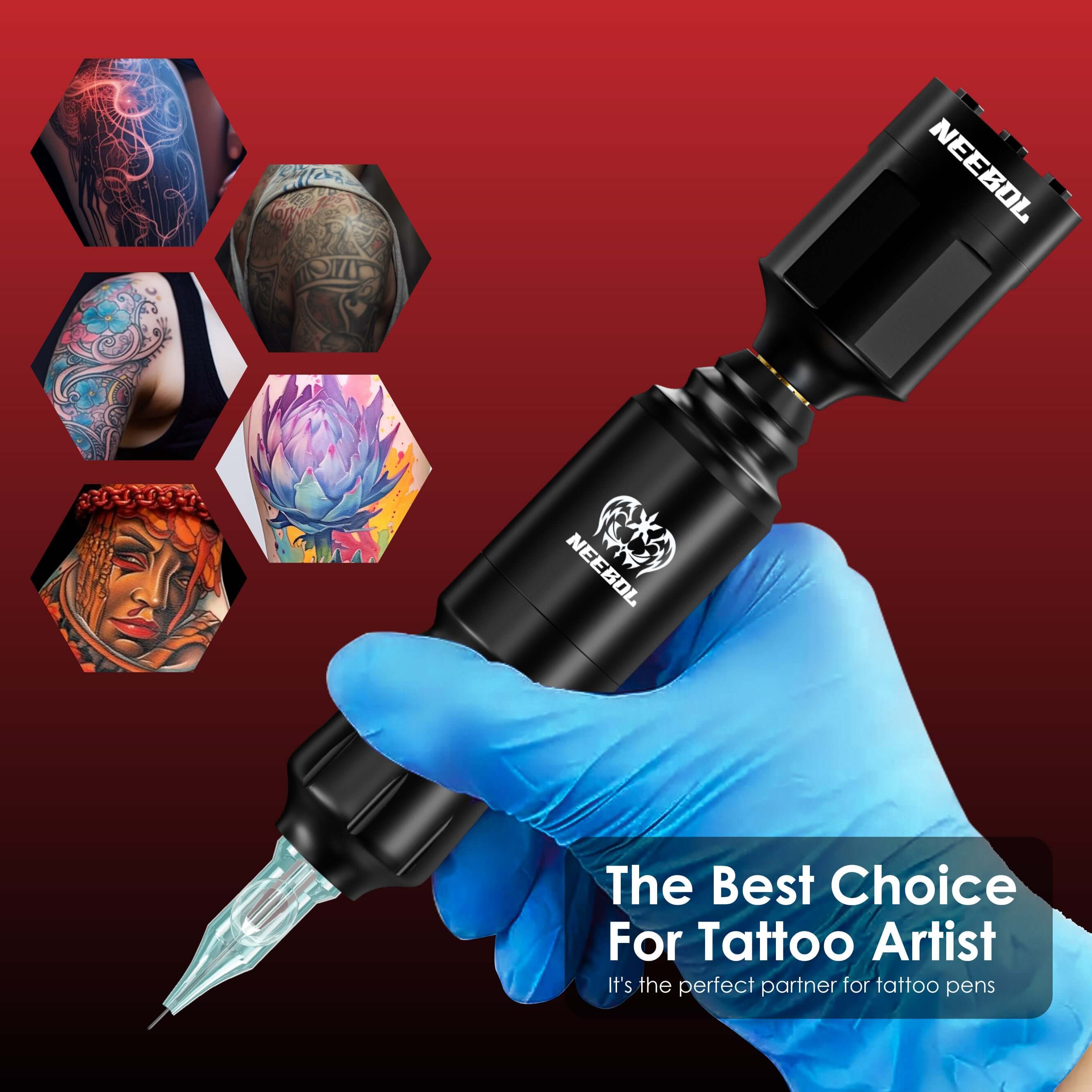 Tattoo Kit - Wireless Tattoo Machine Starter Kit RKT & WX6P