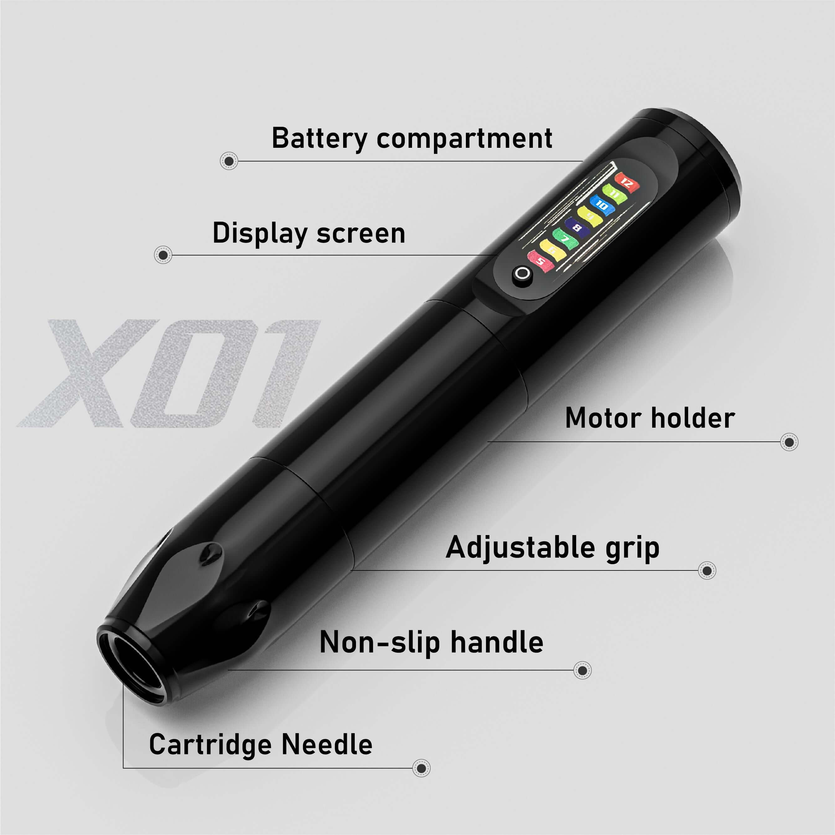 Tattoo Kit - Neebol X01 Wireless Rotary Tattoo Pen Starter Kit