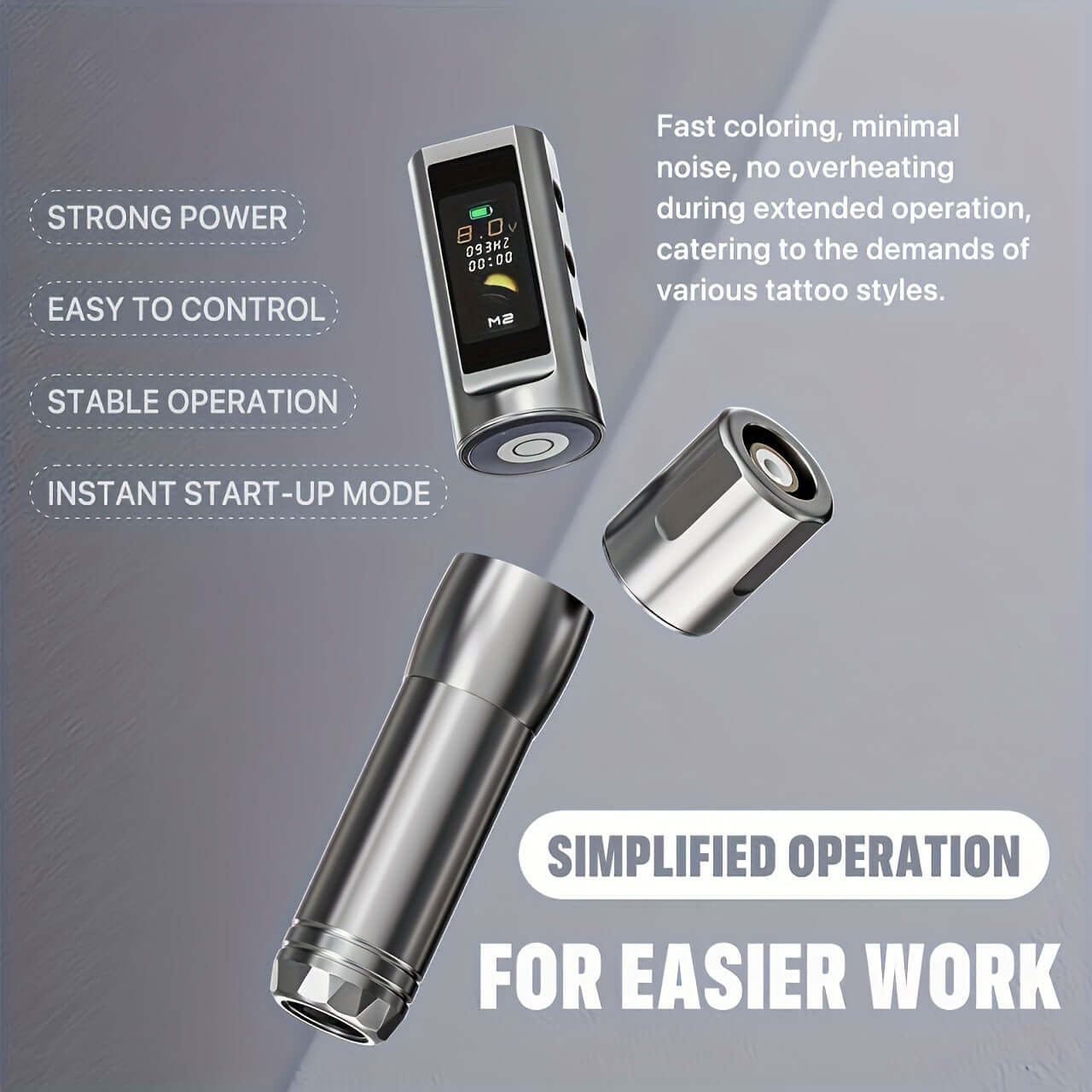 Neebol Tattoo Pen 3.5MM Stroke, PMU | S2 PRO