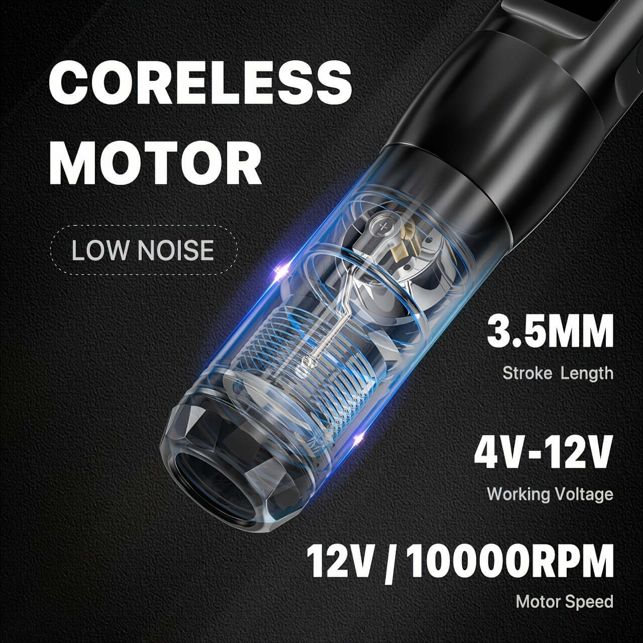 Neebol Tattoo Pen 3.5MM Stroke, PMU | S2 PRO