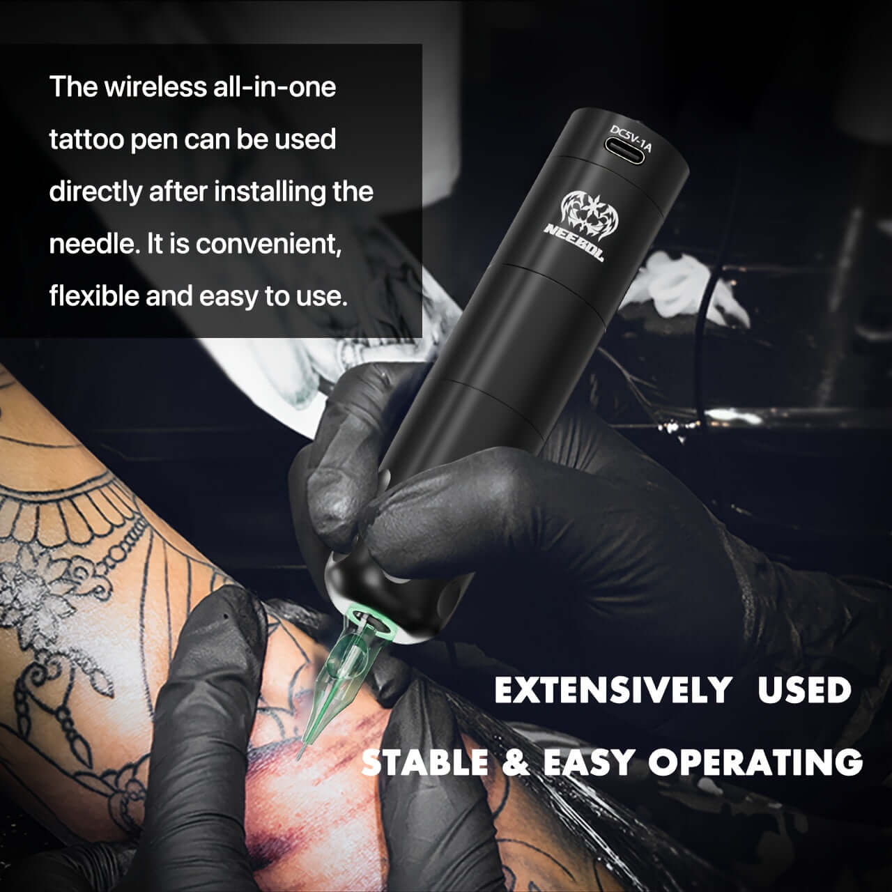 Neebol Wireless Tattoo Pen Machine 3.5MM Storke | F3