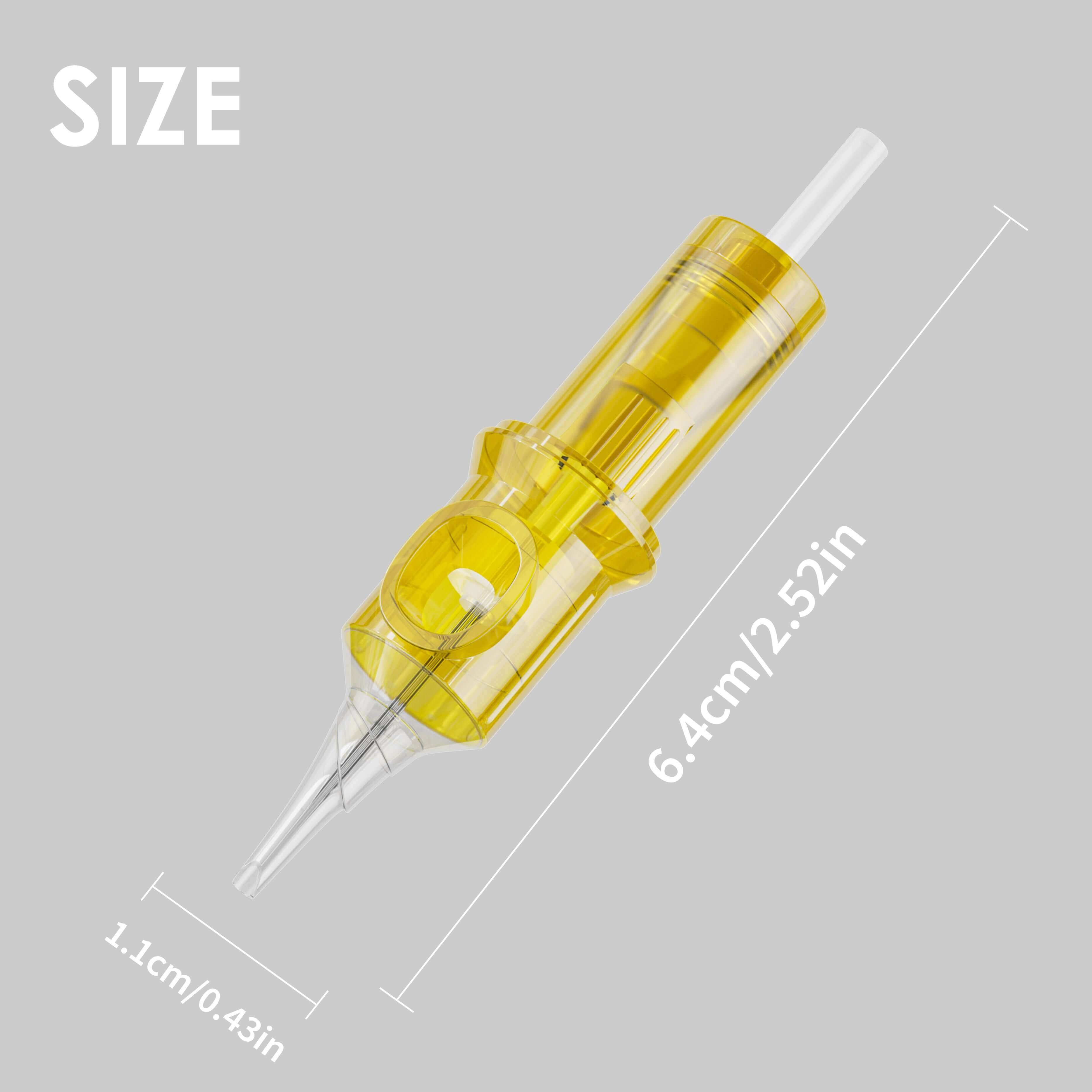 Tattoo Needle Cartridges - 50pc Round Liner | Neebol GOLDEN