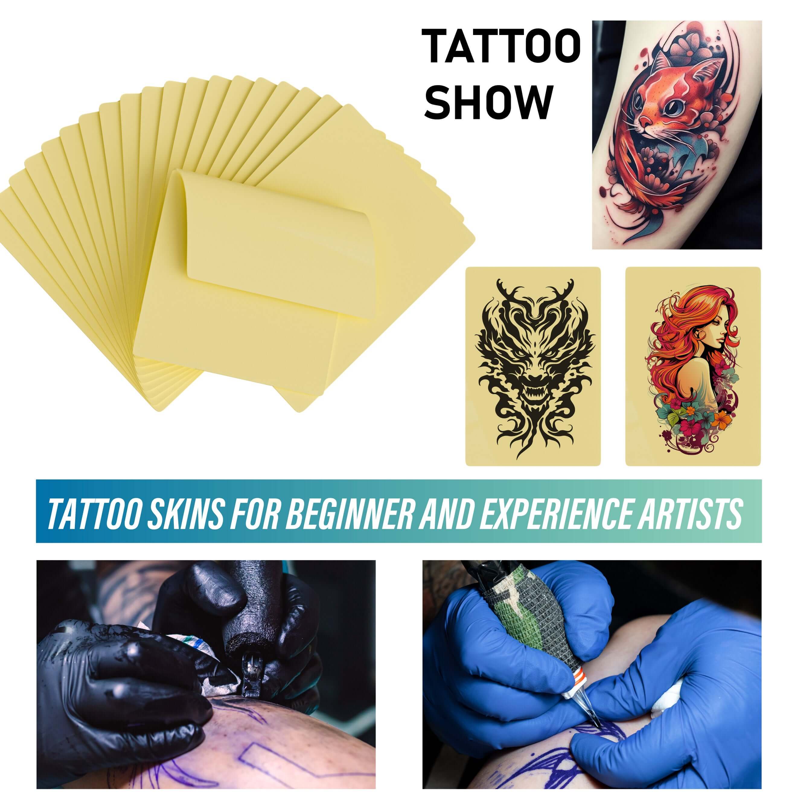 Neebol Tattoo Practice Skin - 3MM/1MM A4