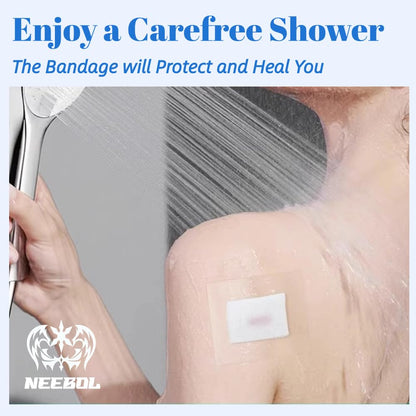 Neebol Tattoo Aftercare Bandage, Clear Tattoo Bandages Waterproof, Adhesive Tattoo Wrap Bandage, Tattoo Healing Wrap, Film Protection, Second Skin Waterproof Bandage (5.9'' * 5.47 Yard)