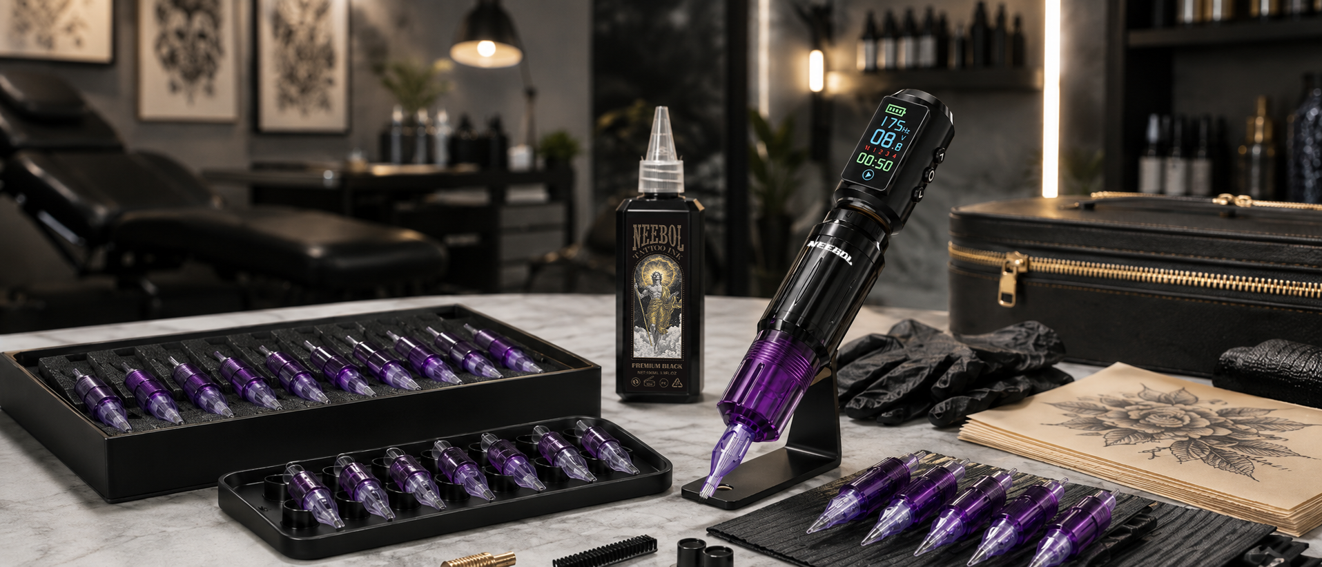 Top Tattoo Kits for Beginners – Neebol A10‑67M & S3 Starter Kits