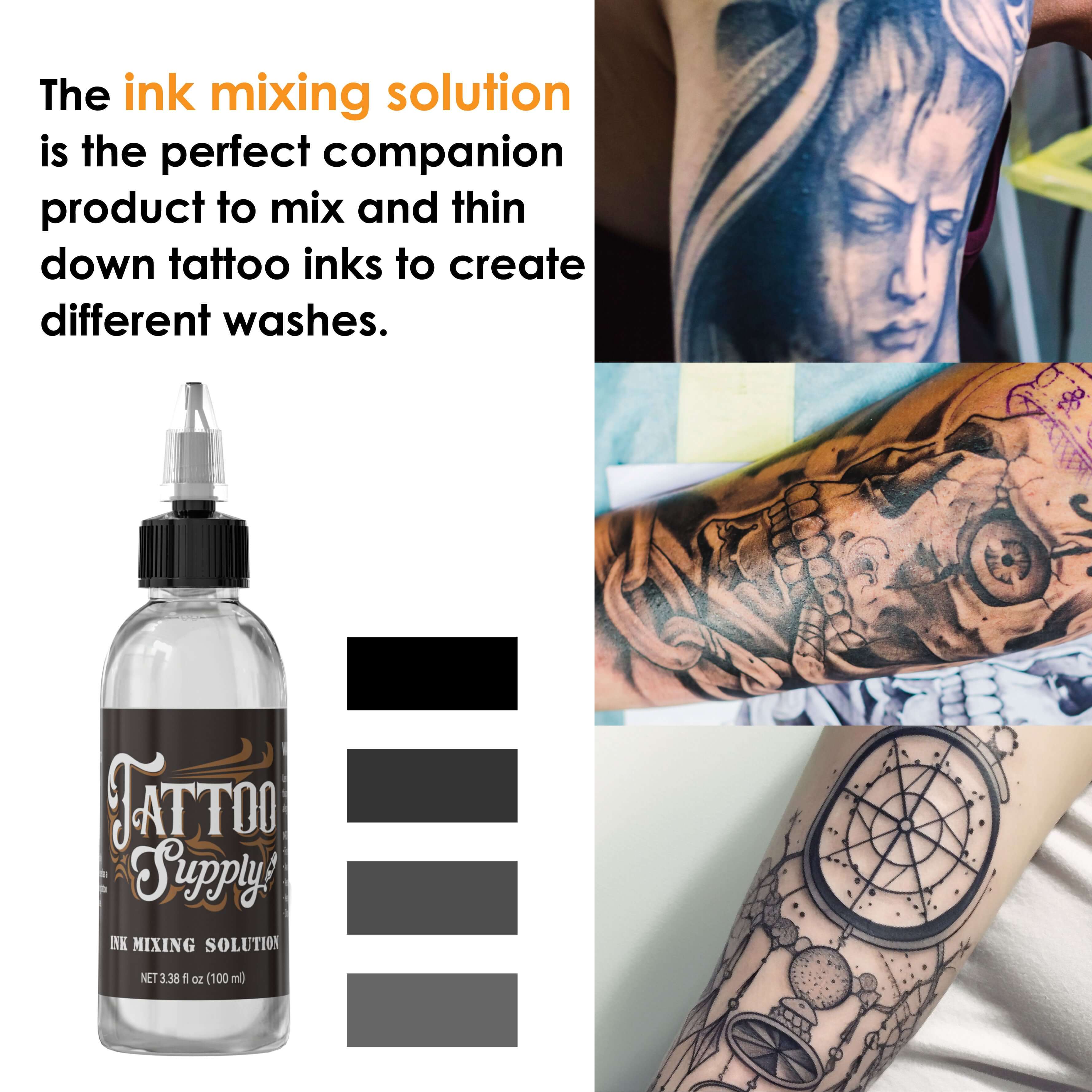 Neebol Tattoo Ink Thinner Diluent Solution-Mixer for Shading & Lining