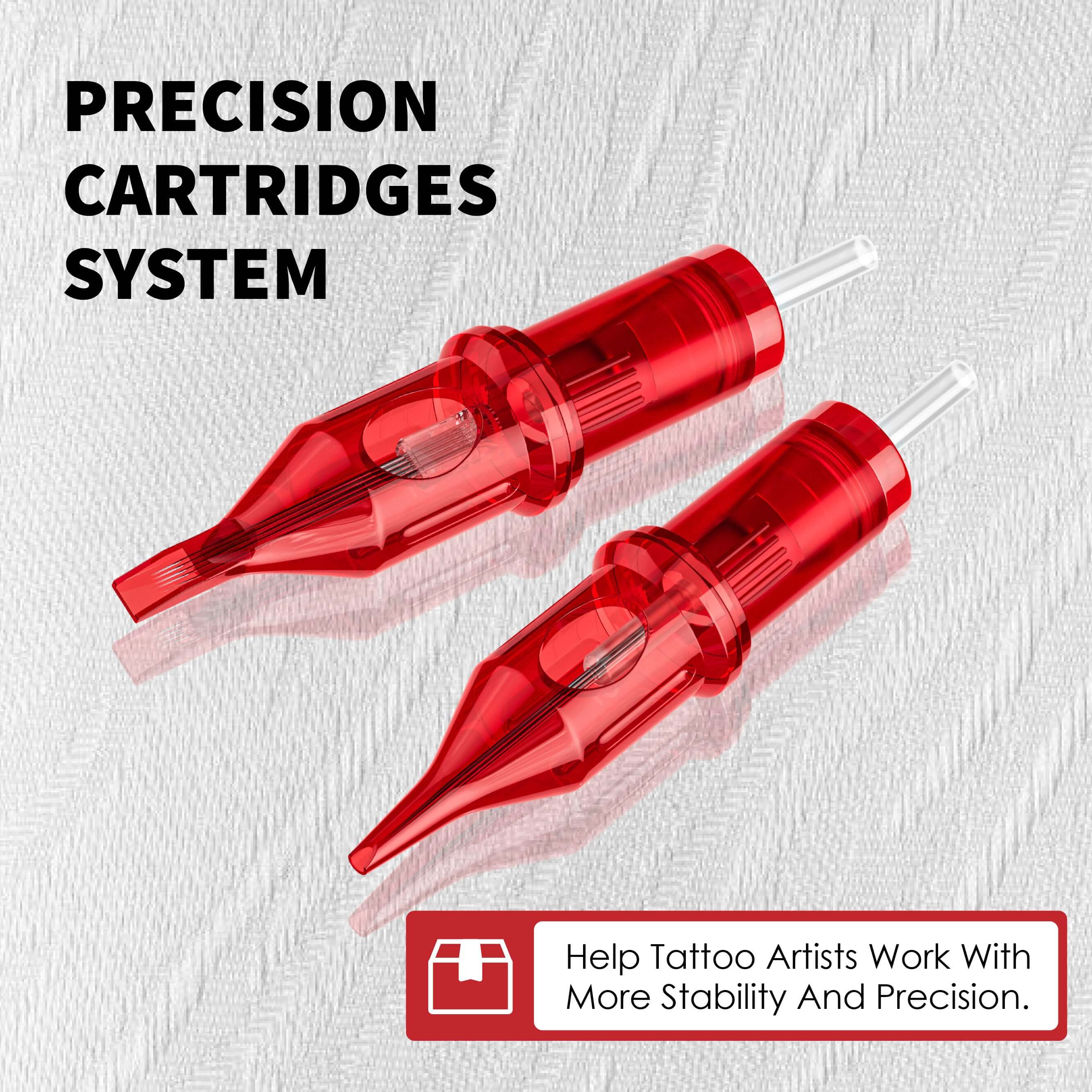 Tattoo Needle Cartridges - 50pc RL RM RS M1 | Neebol THOR